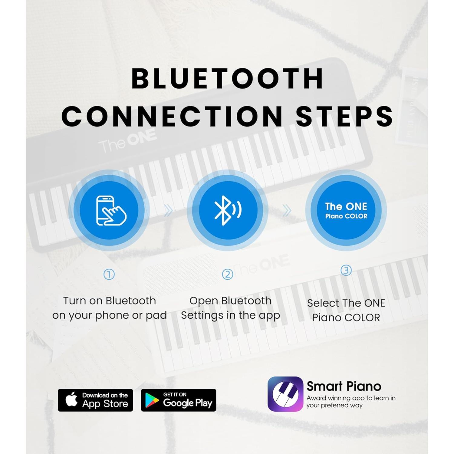 Teclado Eléctrico Inteligente ONE Verde 61 Teclas MIDI