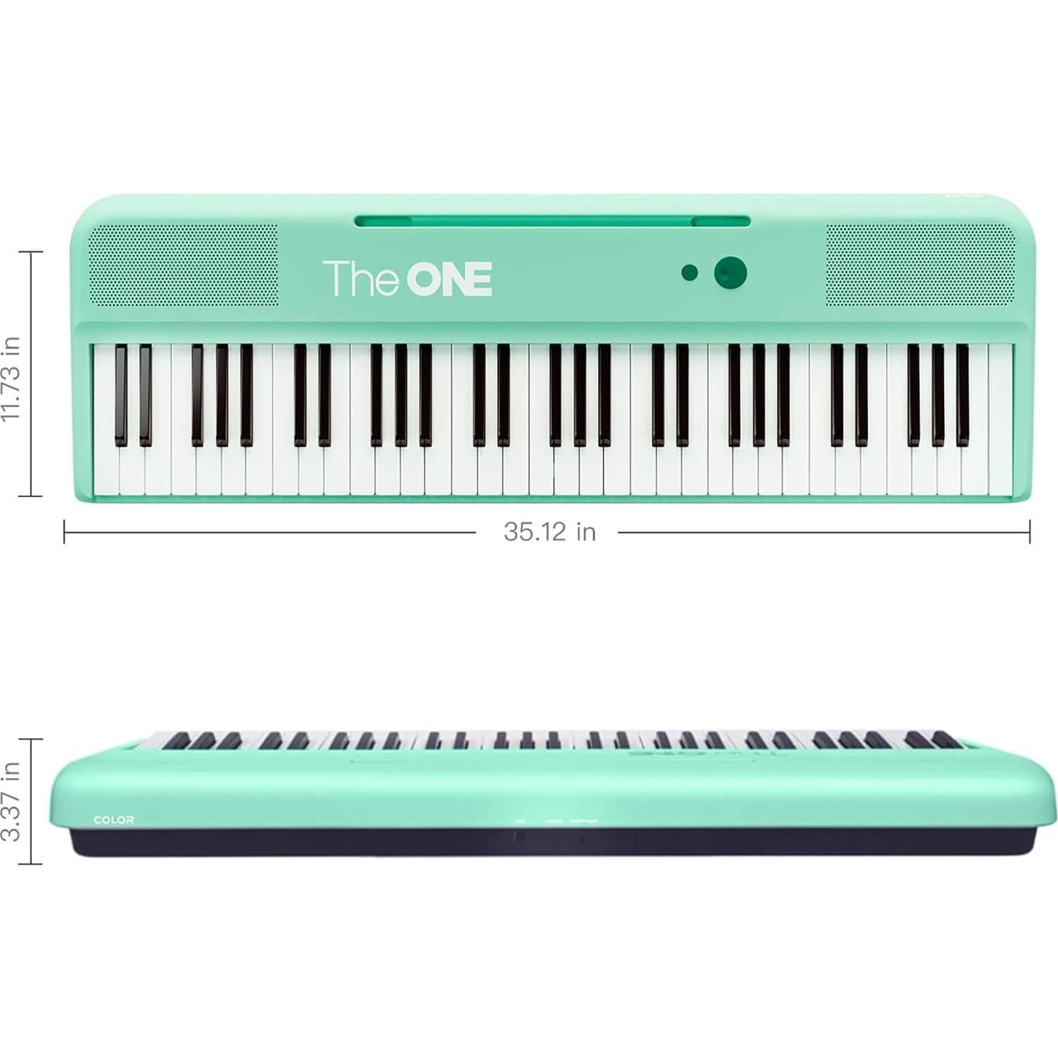 Teclado Eléctrico Inteligente ONE Verde 61 Teclas MIDI
