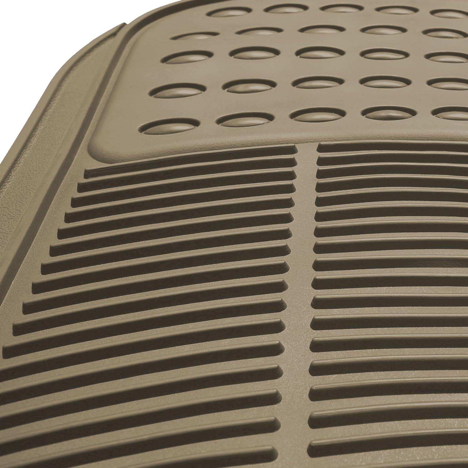 Alfombrilla de Goma Beige FH Group - Ajuste Universal 3 Filas