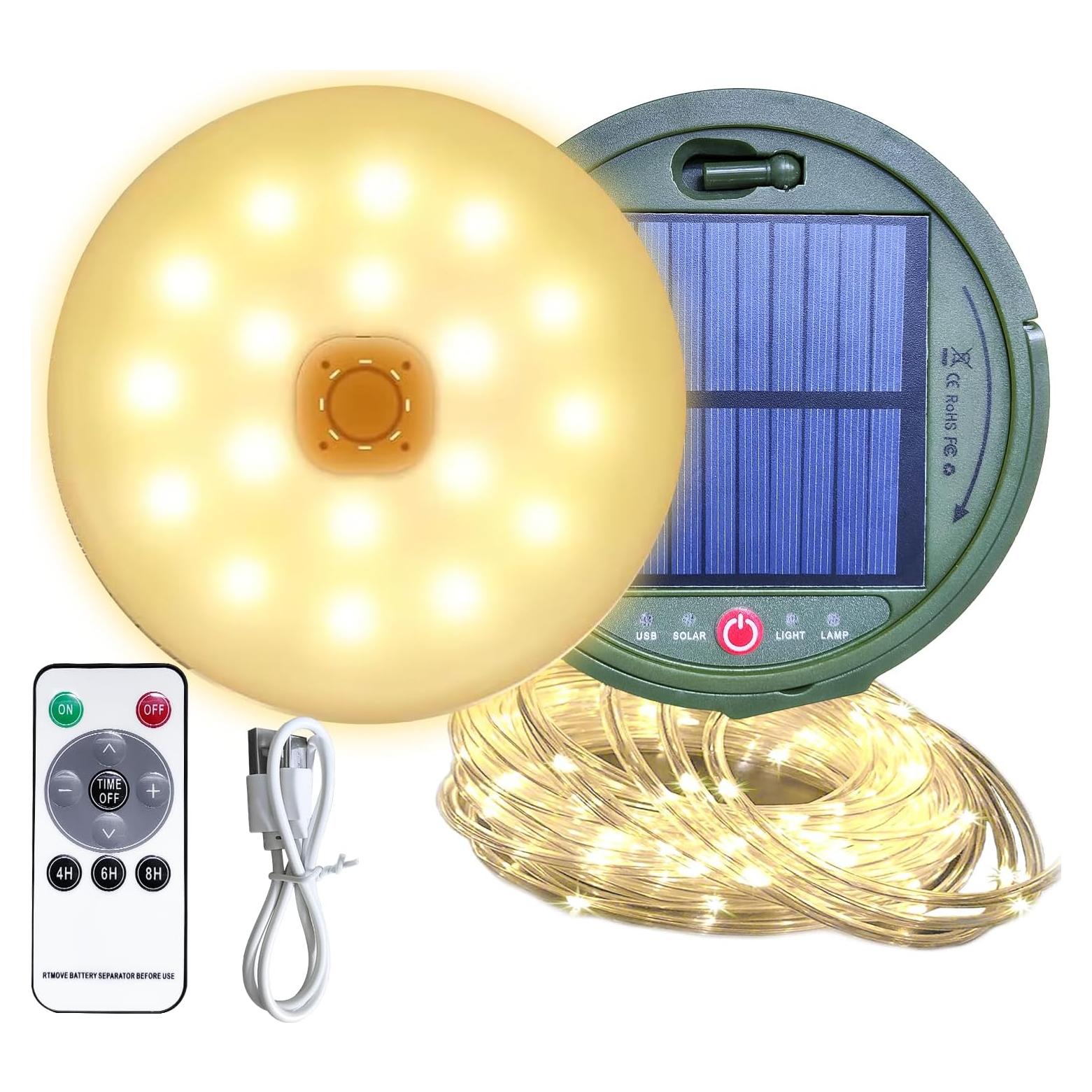 Luces de Cadena de Camping Solar SWEALEER 12m 5 Modos IP44