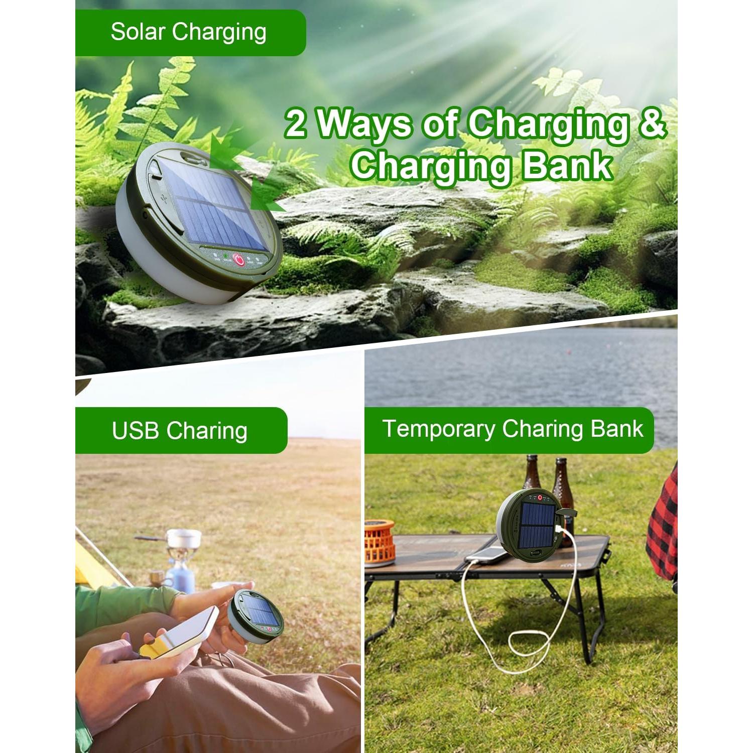 Luces de Cadena de Camping Solar SWEALEER 12m 5 Modos IP44