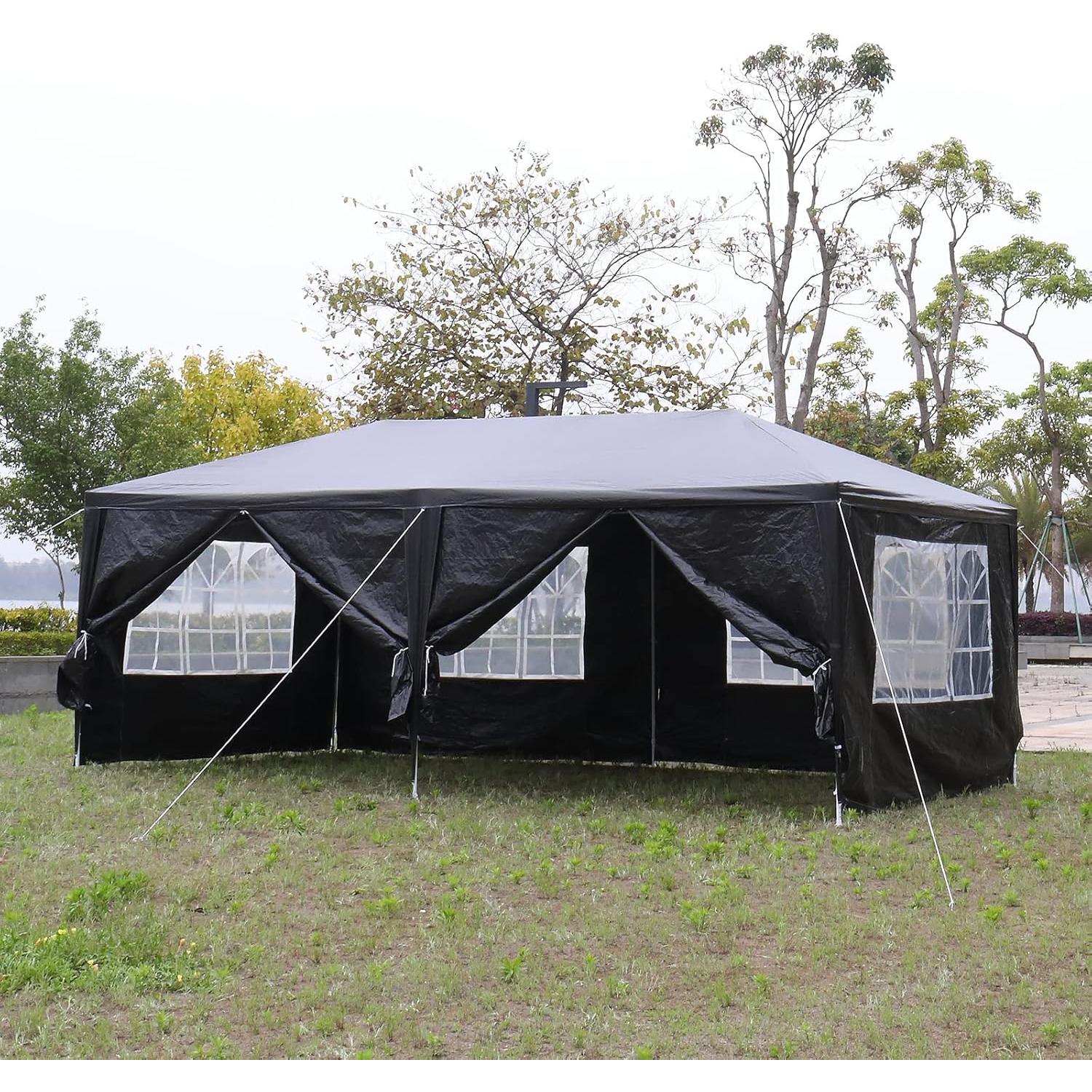 Carpa de Fiesta Exterior 3x6m Genérico Impermeable con 6 Paredes