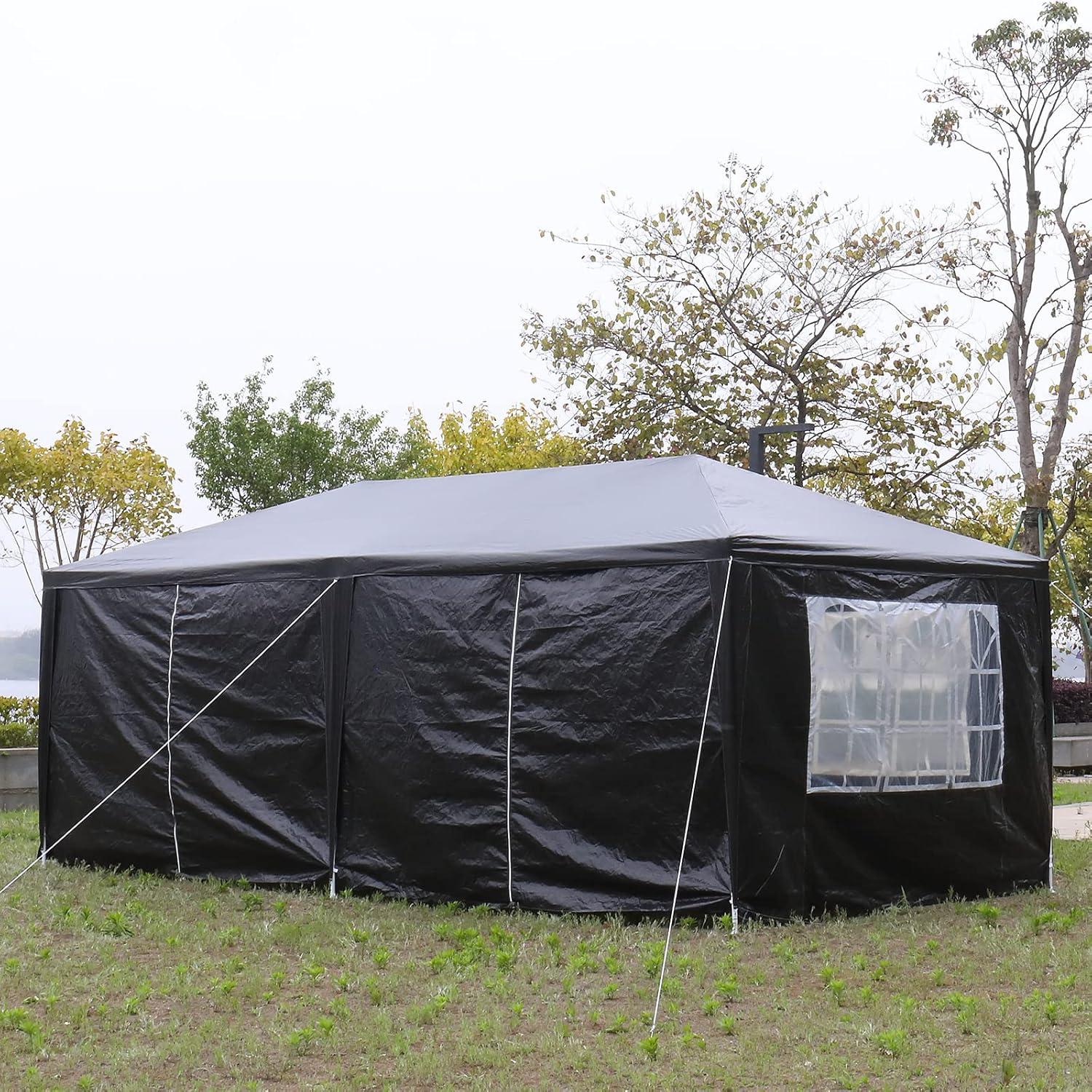 Carpa de Fiesta Exterior 3x6m Genérico Impermeable con 6 Paredes