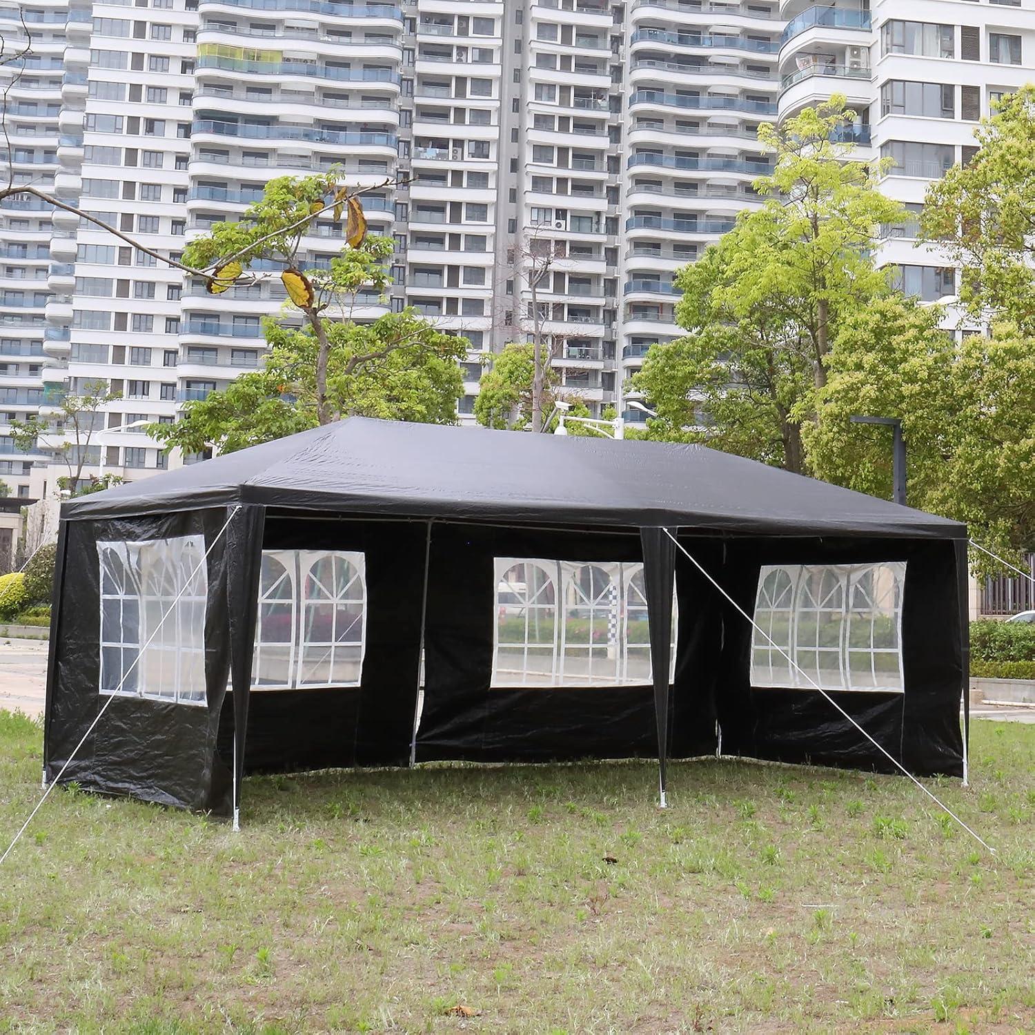 Carpa de Fiesta Exterior 3x6m Genérico Impermeable con 6 Paredes