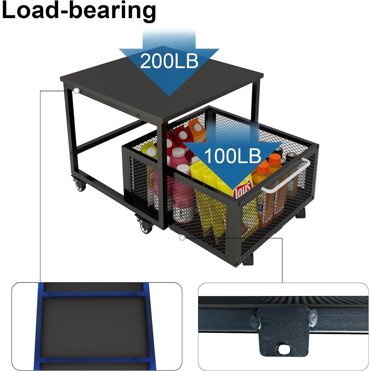 Soporte para Refrigerador Compacto PUNCIA 50x50cm con Ruedas