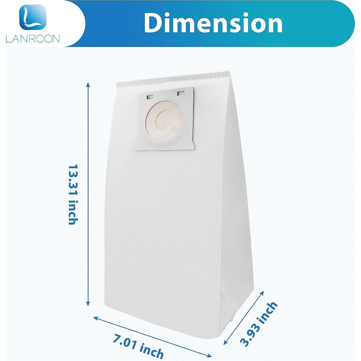 Paquete de 16 bolsas LANROON IB600 para aspiradoras Kenmore