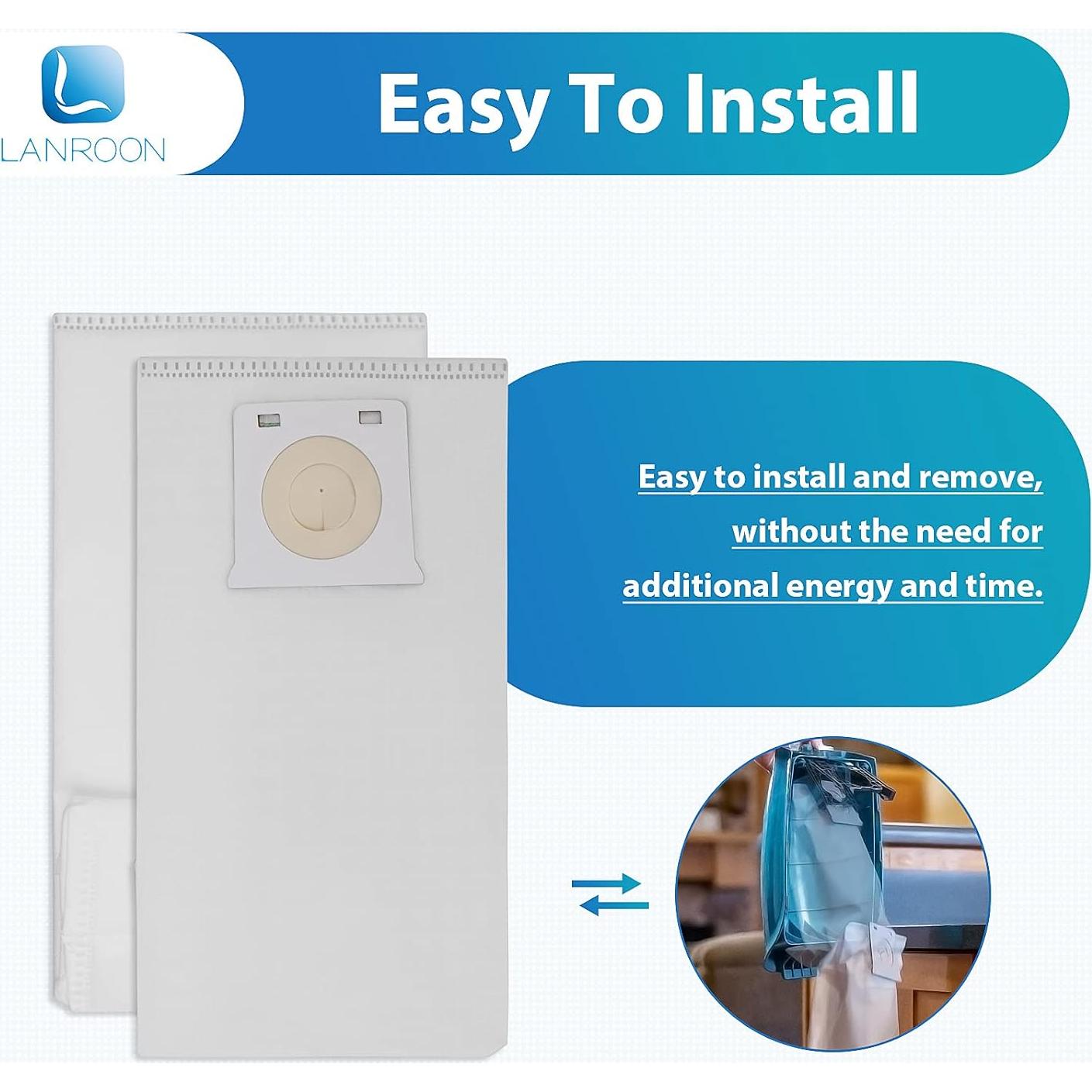 Paquete de 16 bolsas LANROON IB600 para aspiradoras Kenmore