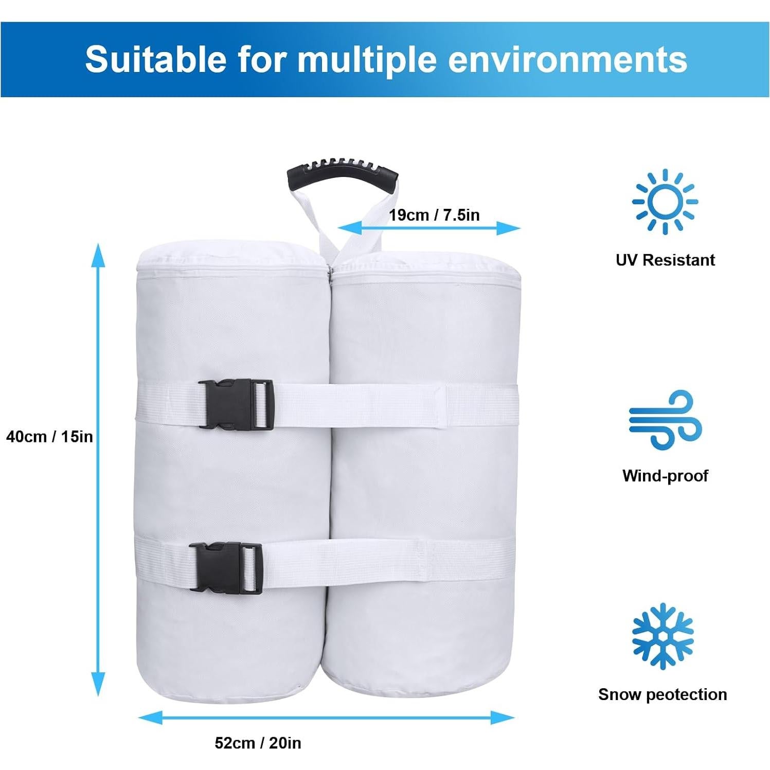 Conjunto de 4 Bolsas de Peso Ikerall para Carpa 36 kg