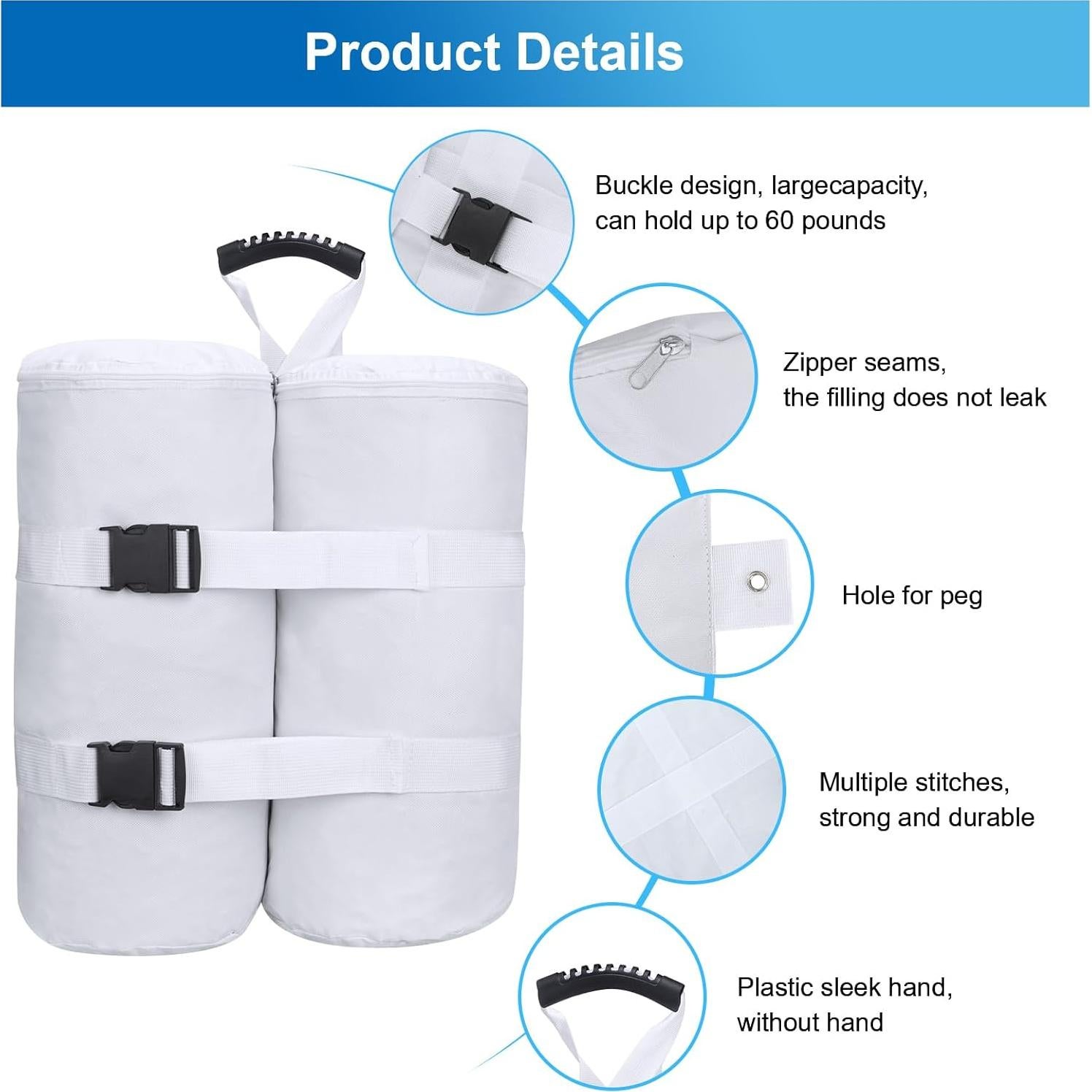 Conjunto de 4 Bolsas de Peso Ikerall para Carpa 36 kg