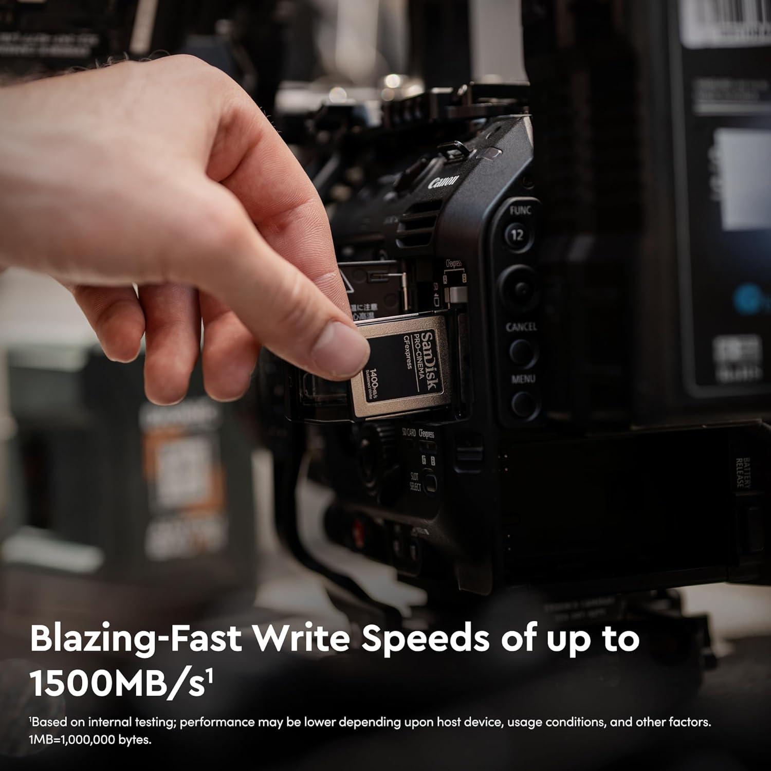 Tarjeta SanDisk 640GB PRO-Cinema CFexpress Tipo B 1700MB/s