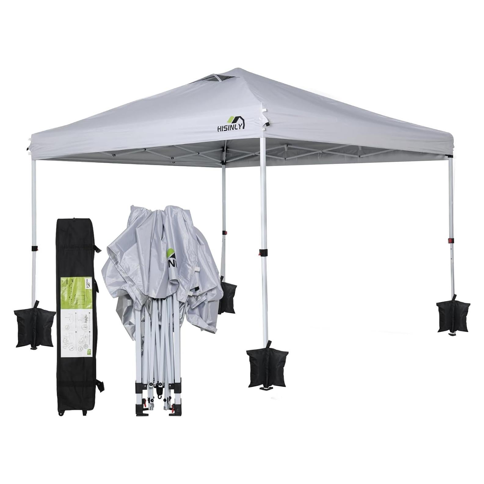 Carpa Pop Up Hisinly 3x3m Impermeable con Techo Ventilado