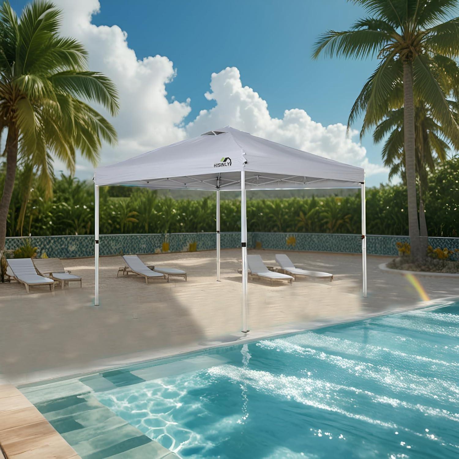 Carpa Pop Up Hisinly 3x3m Impermeable con Techo Ventilado