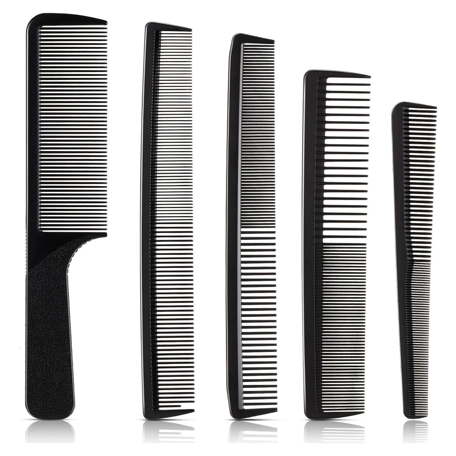 Juego de 5 Peines de Barbero Patelai Antiestáticos y Resistentes