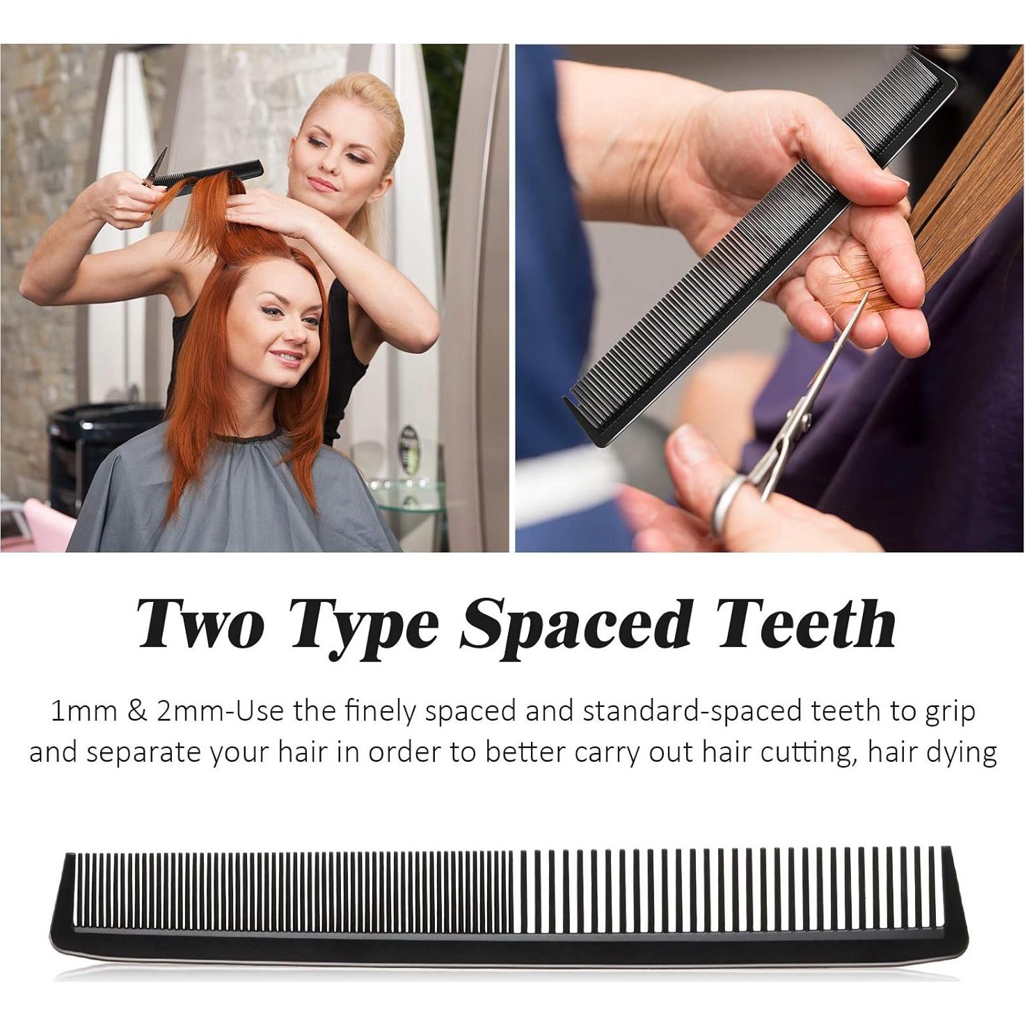 Juego de 5 Peines de Barbero Patelai Antiestáticos y Resistentes