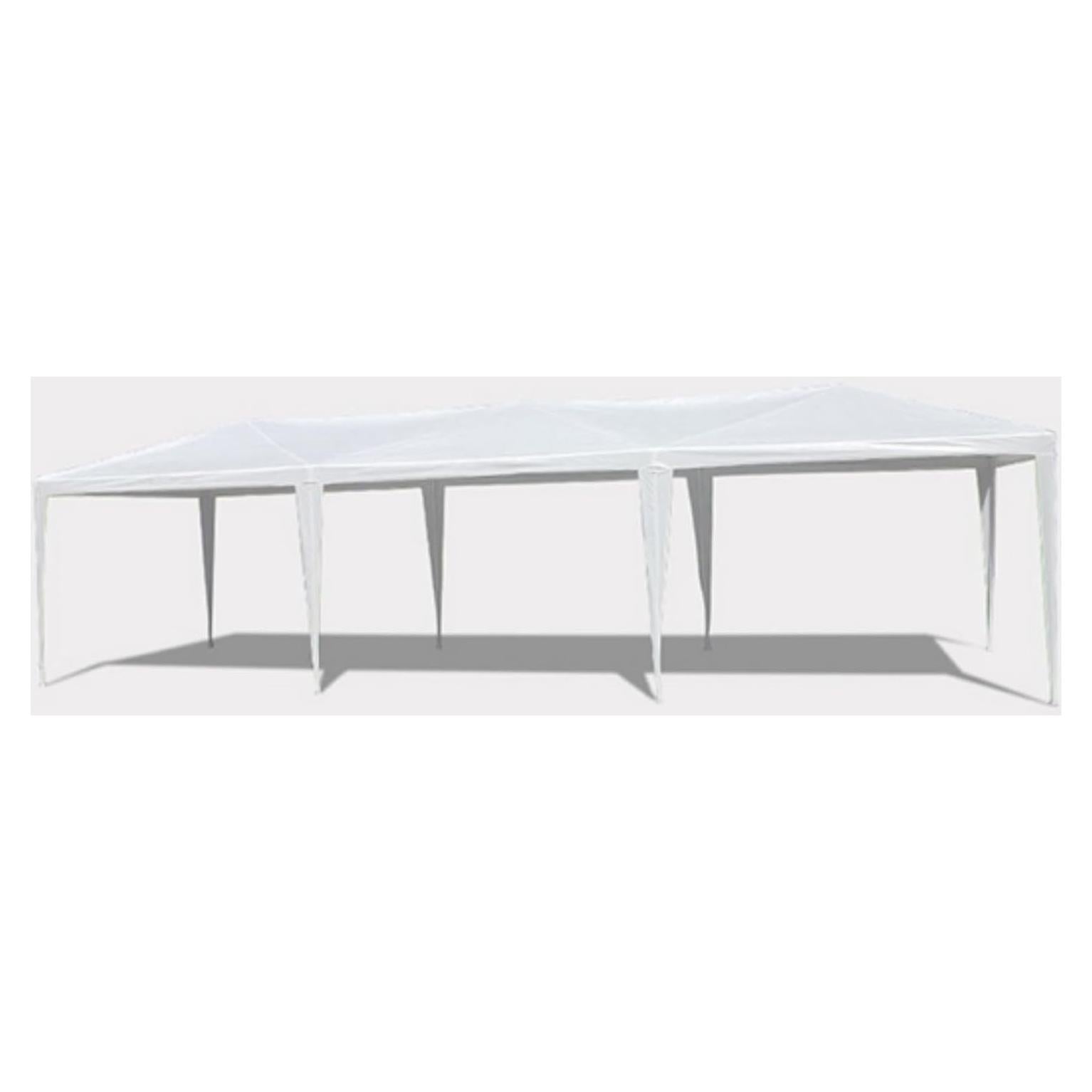 10x30Ft Outdoor Party Canopy Tent with 5 Removable Sidewalls, White Waterproof Gazebo for Weddings, Events, and Gatherings