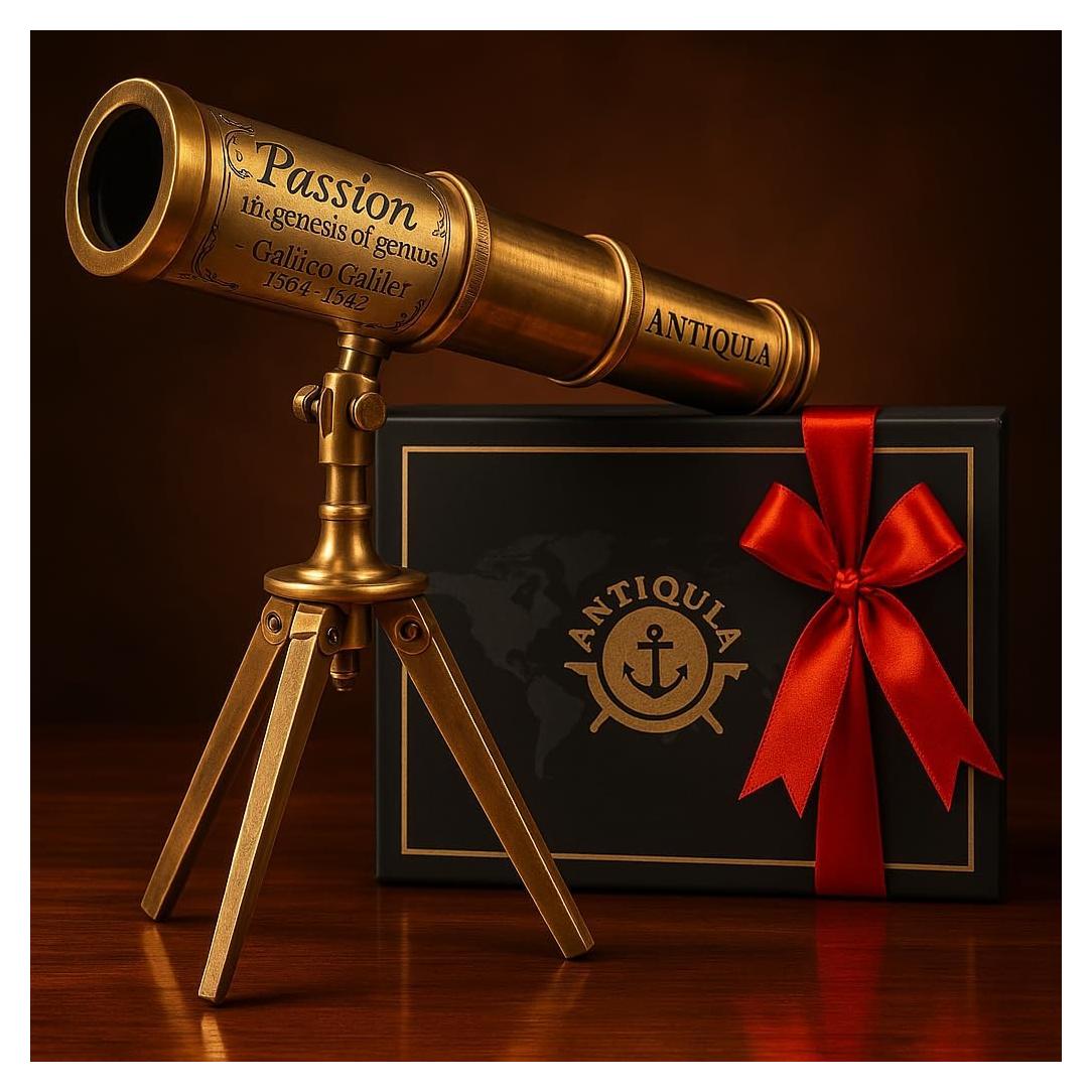 Telescopio Decorativo Antiqula ExploreX 6.0 Vintage 15cm