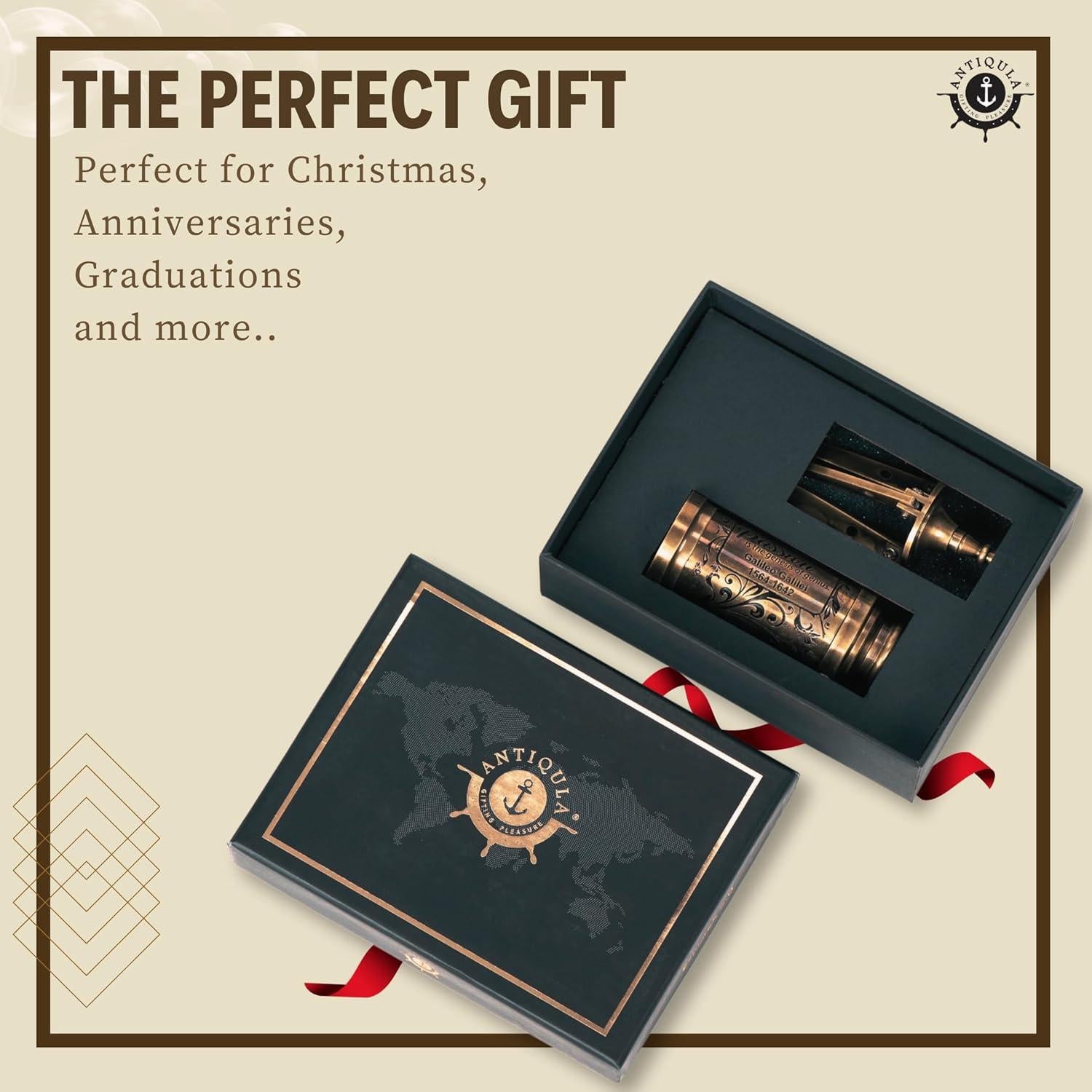 Telescopio Decorativo Antiqula ExploreX 6.0 Vintage 15cm