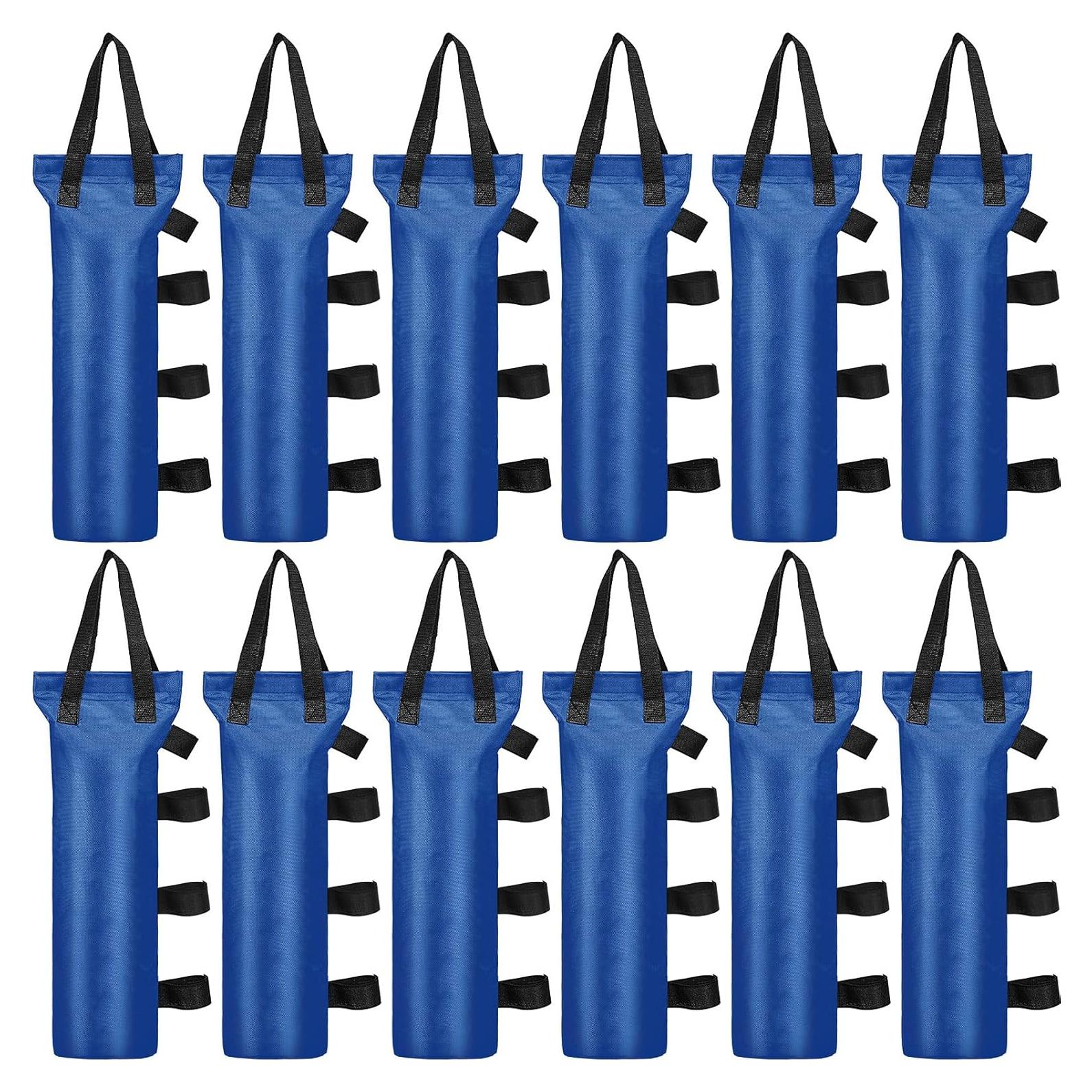 EBOOT 12 Bolsas de Arena para Carpa 120 kg Azul