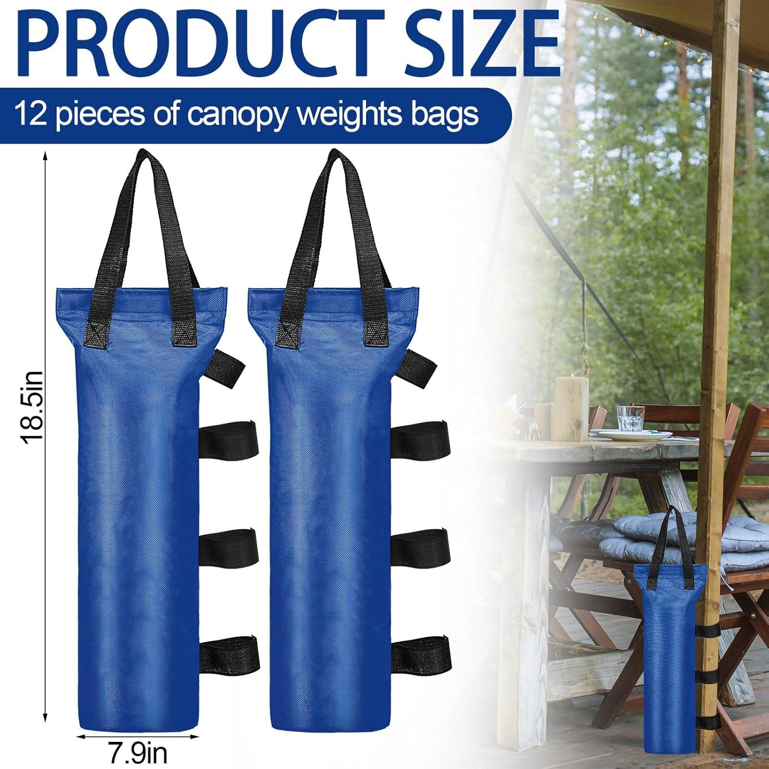 EBOOT 12 Bolsas de Arena para Carpa 120 kg Azul