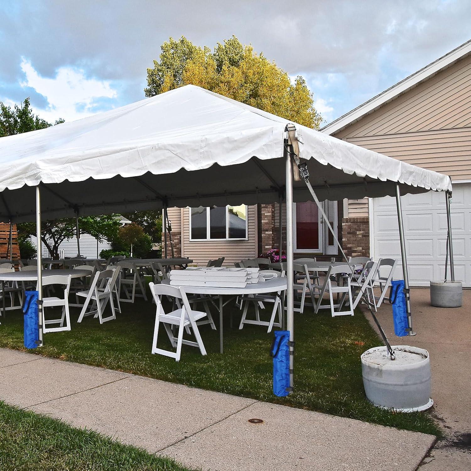EBOOT 12 Bolsas de Arena para Carpa 120 kg Azul