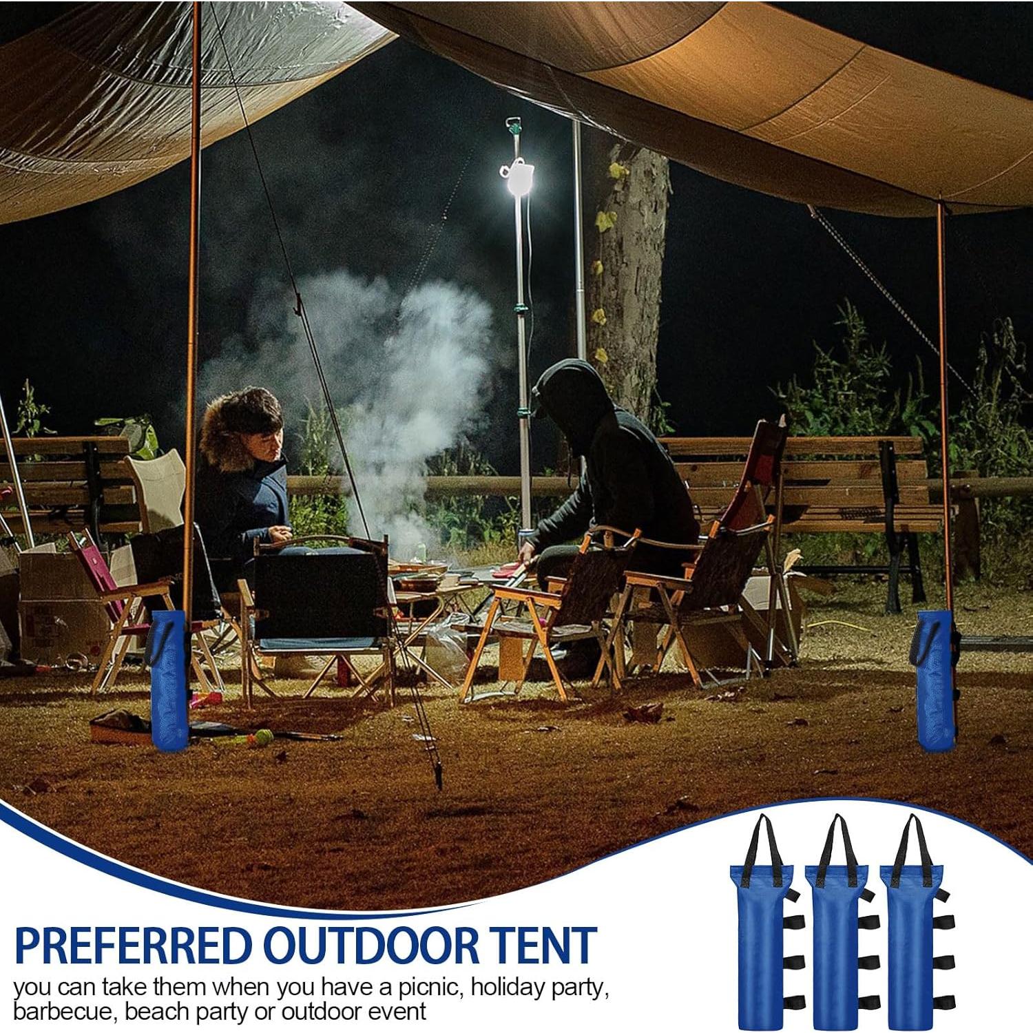 EBOOT 12 Bolsas de Arena para Carpa 120 kg Azul