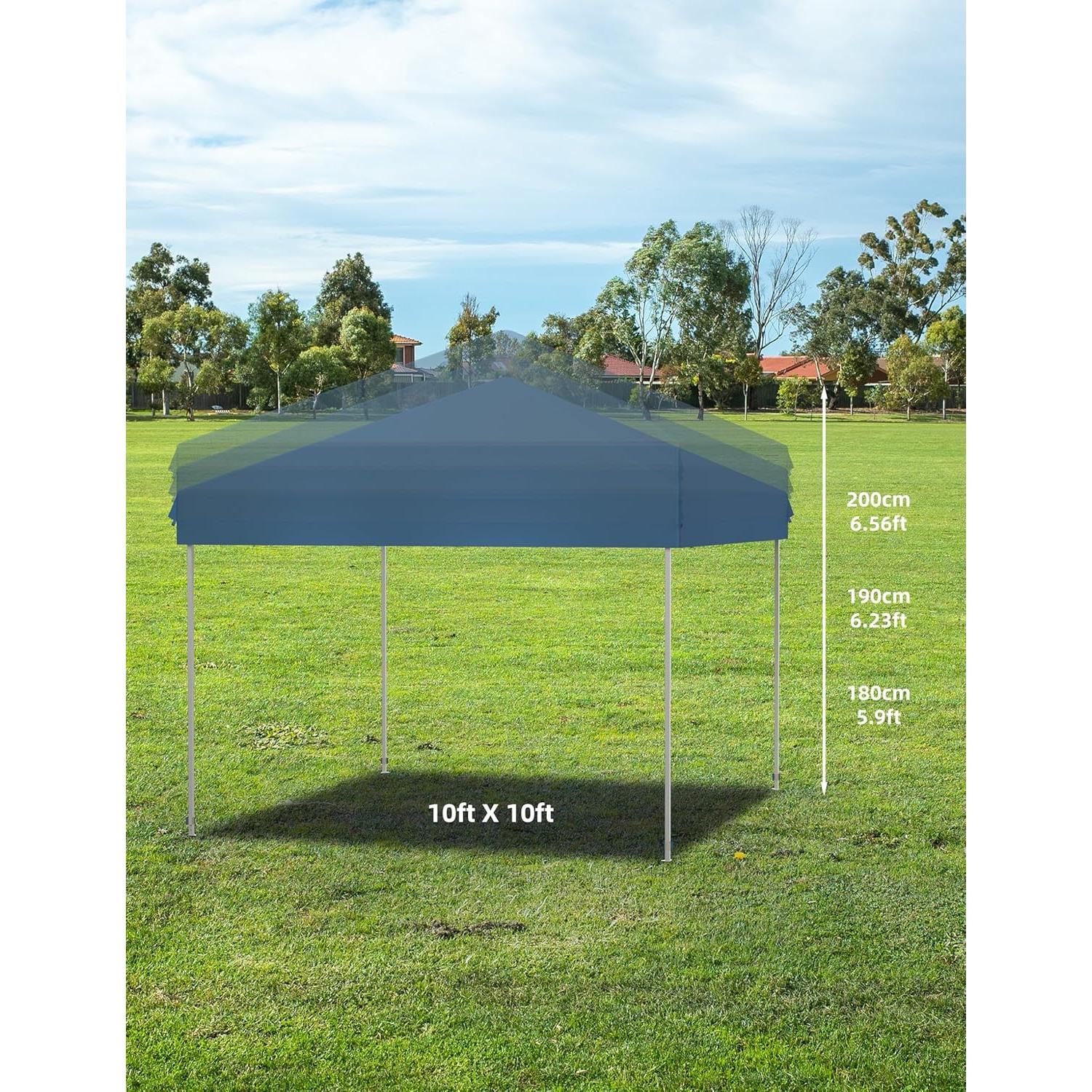 Carpa Plegable VerisShade 3 Paredes 3x3m Impermeable Azul