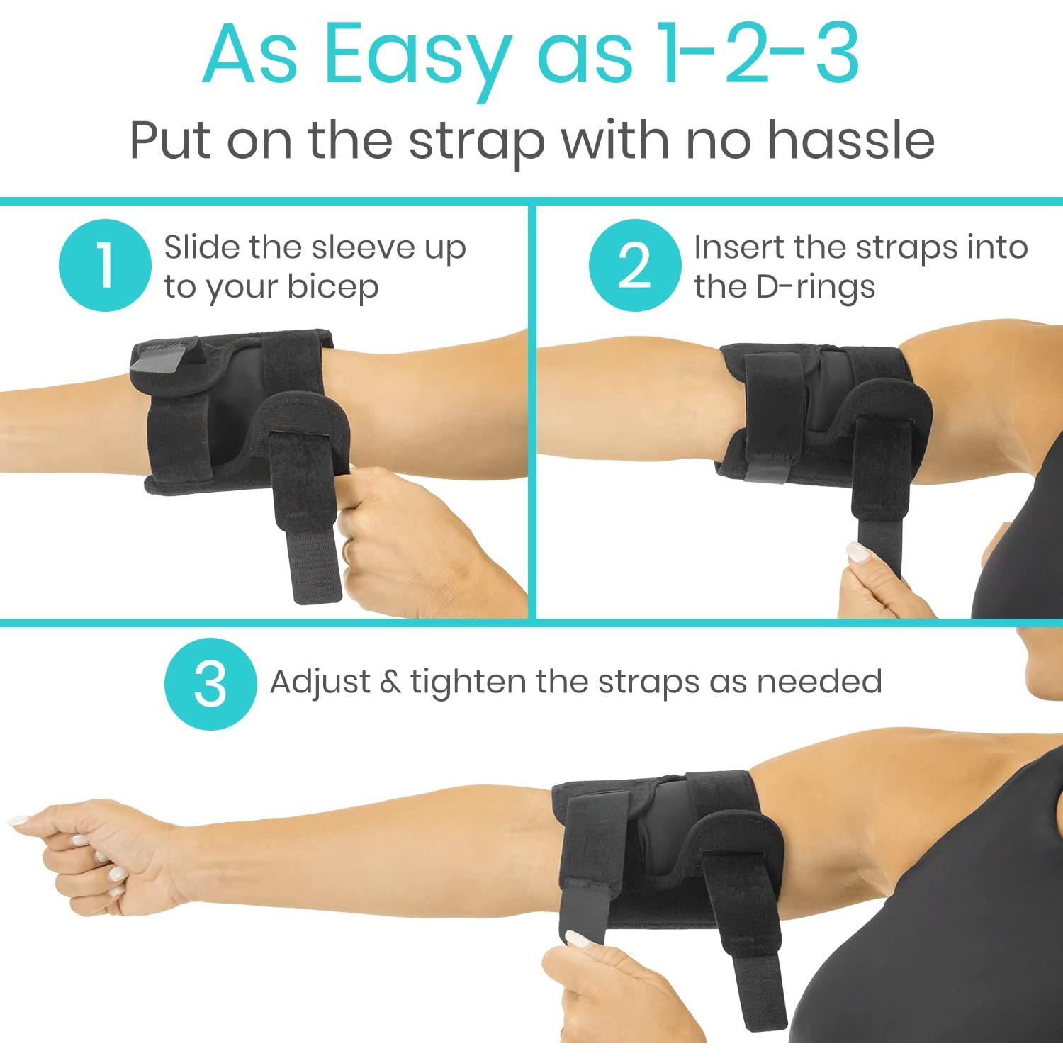 Faja de Compresión Vive para Tendonitis de Bíceps - Grande