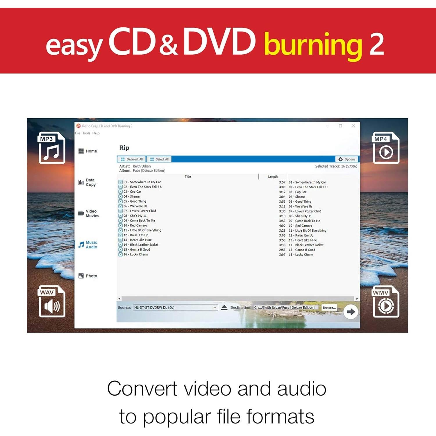 Grabador de Discos Corel Easy CD & DVD Burning 2