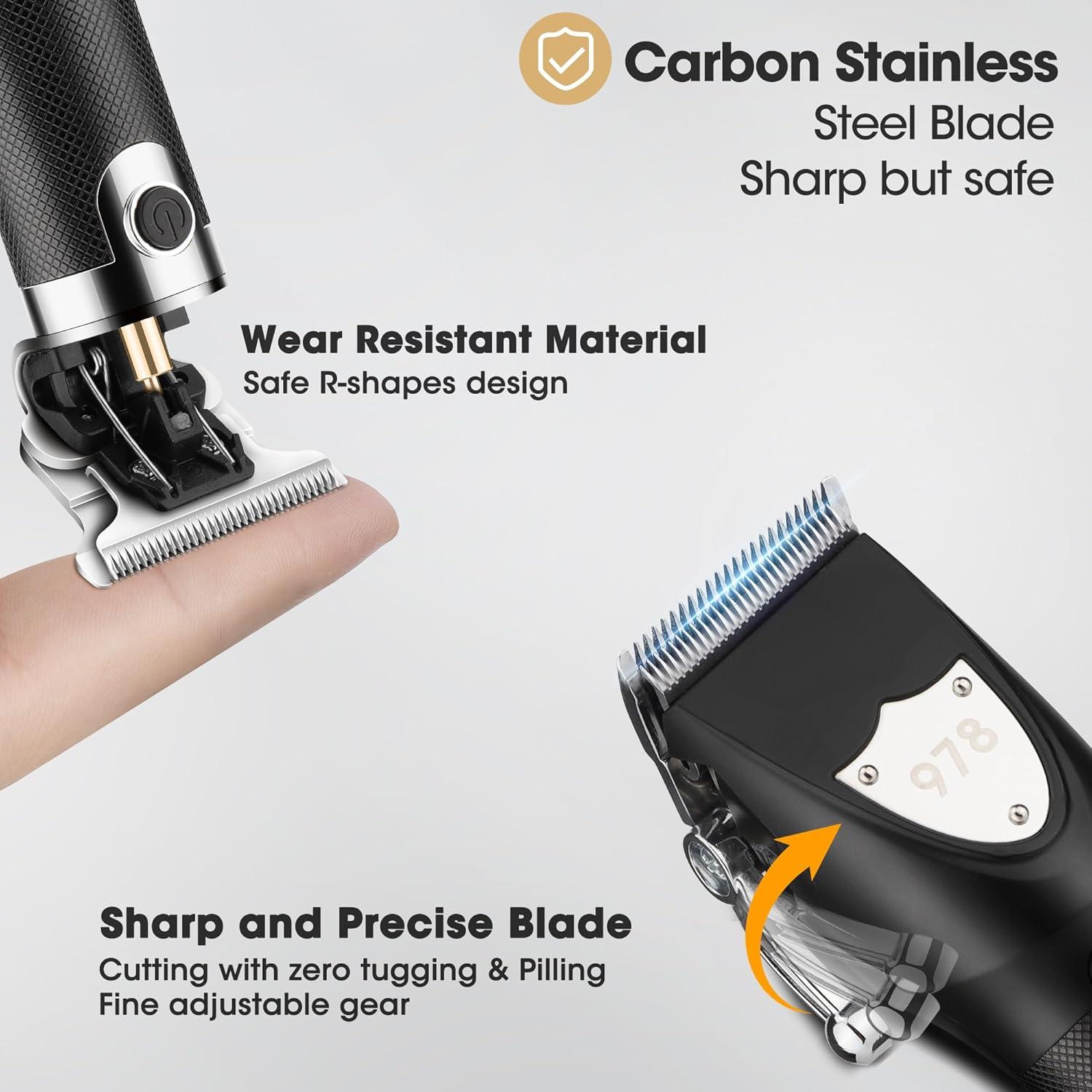 Cortadoras de cabello Lanumi JM-978 Kit 3 piezas recargables