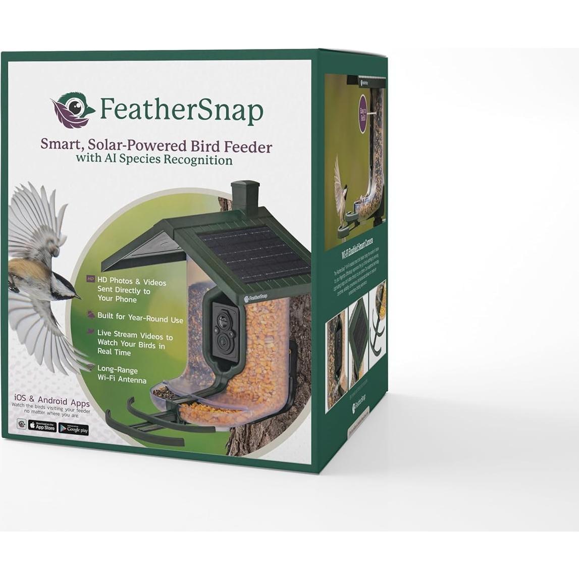 Comedero Inteligente para Aves FeatherSnap - Solar y Wi-Fi