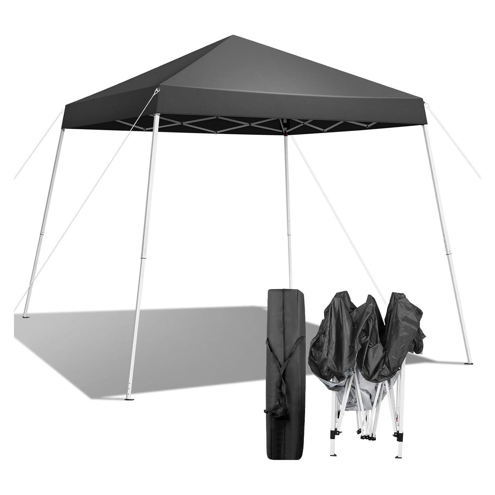 Carpa Plegable Gazebo Sepnefi 2.44x2.44m Impermeable Gris