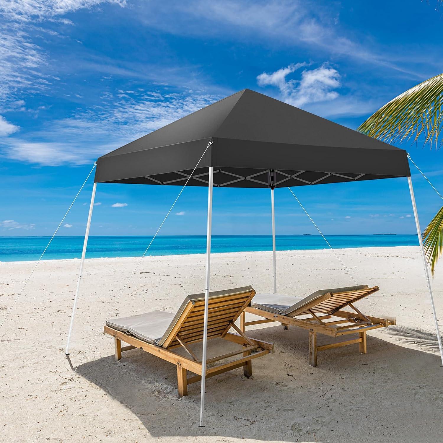 Carpa Plegable Gazebo Sepnefi 2.44x2.44m Impermeable Gris