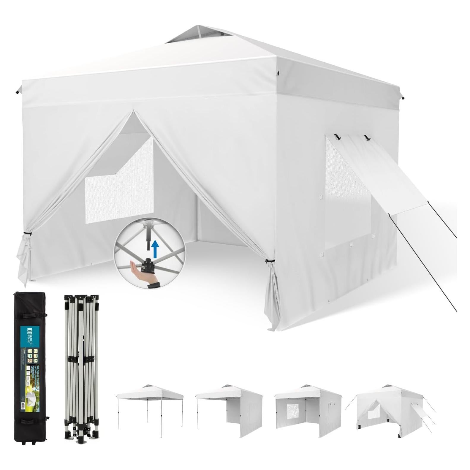 Carpa Plegable PALACIO DE HERA 3.05x3.05m Impermeable con Paredes