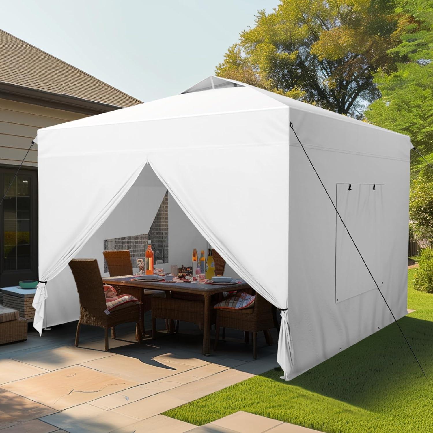 Carpa Plegable PALACIO DE HERA 3.05x3.05m Impermeable con Paredes