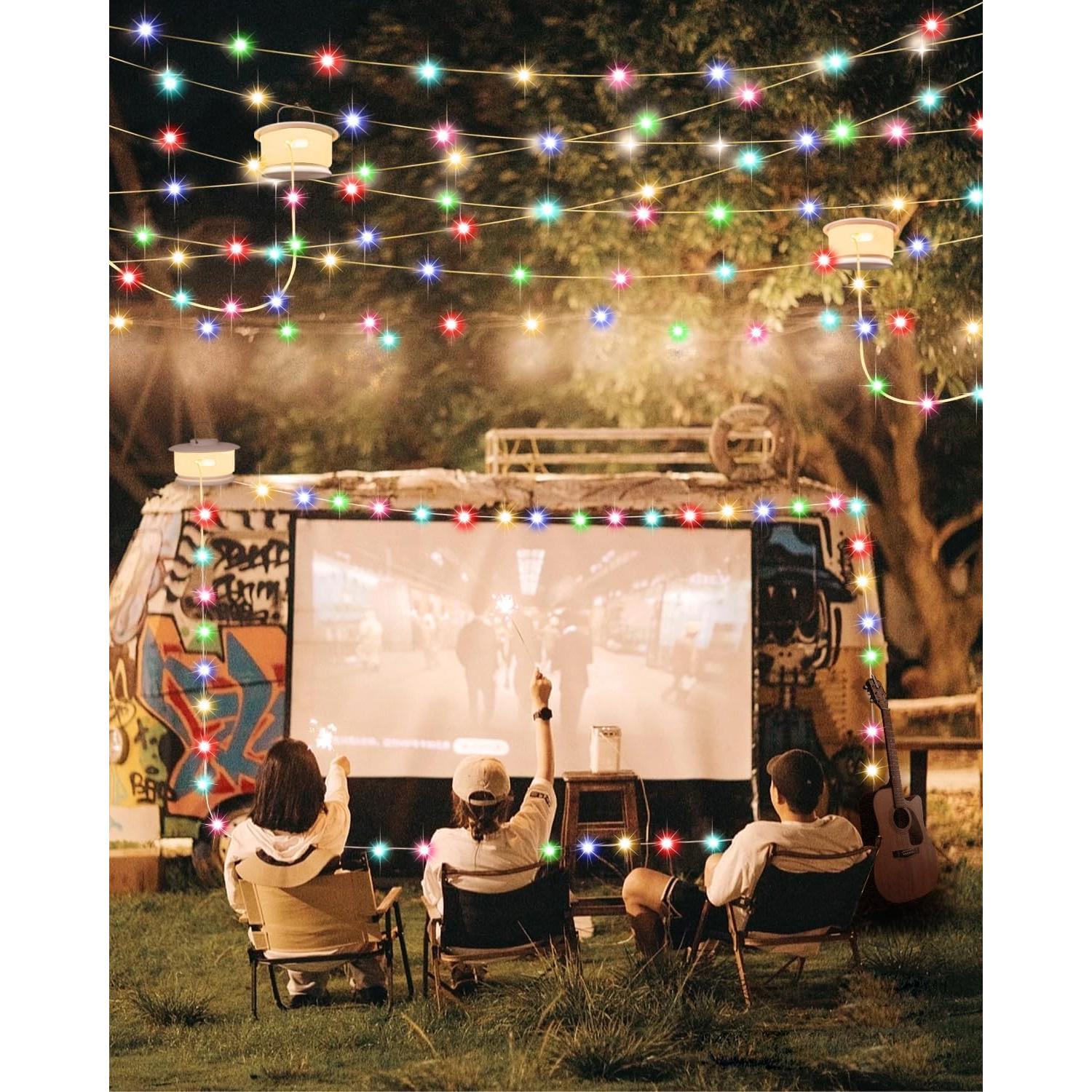 Luces de Camping RGB HomeBest 10m Recargables Impermeables