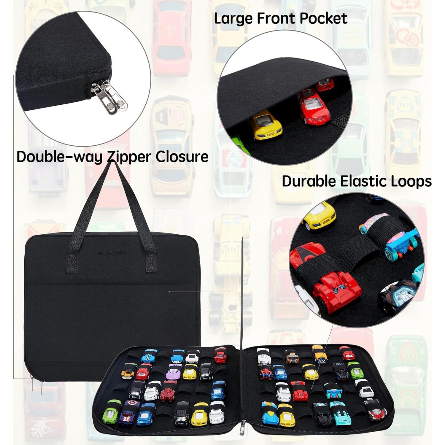 Organizador de Coches de Juguete HUHYNN para 56 Hot Wheels