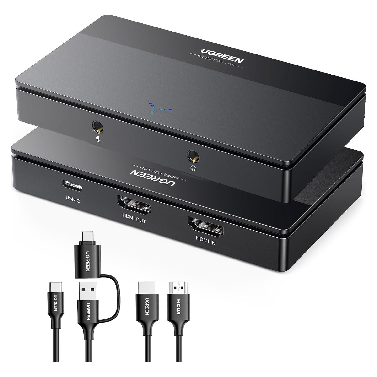 Tarjeta de Captura de Video UGREEN 4K HDMI USB-C 1080P 60FPS