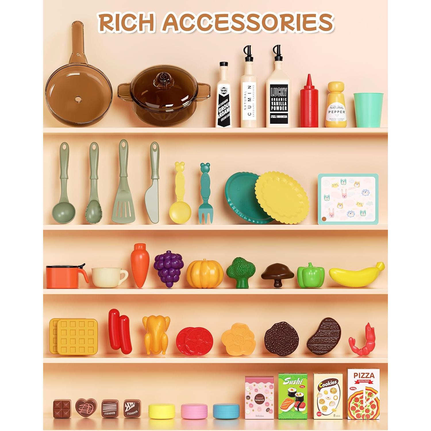 Juego de Cocina Infantil Eohemeral con Luces y Sonidos Verde