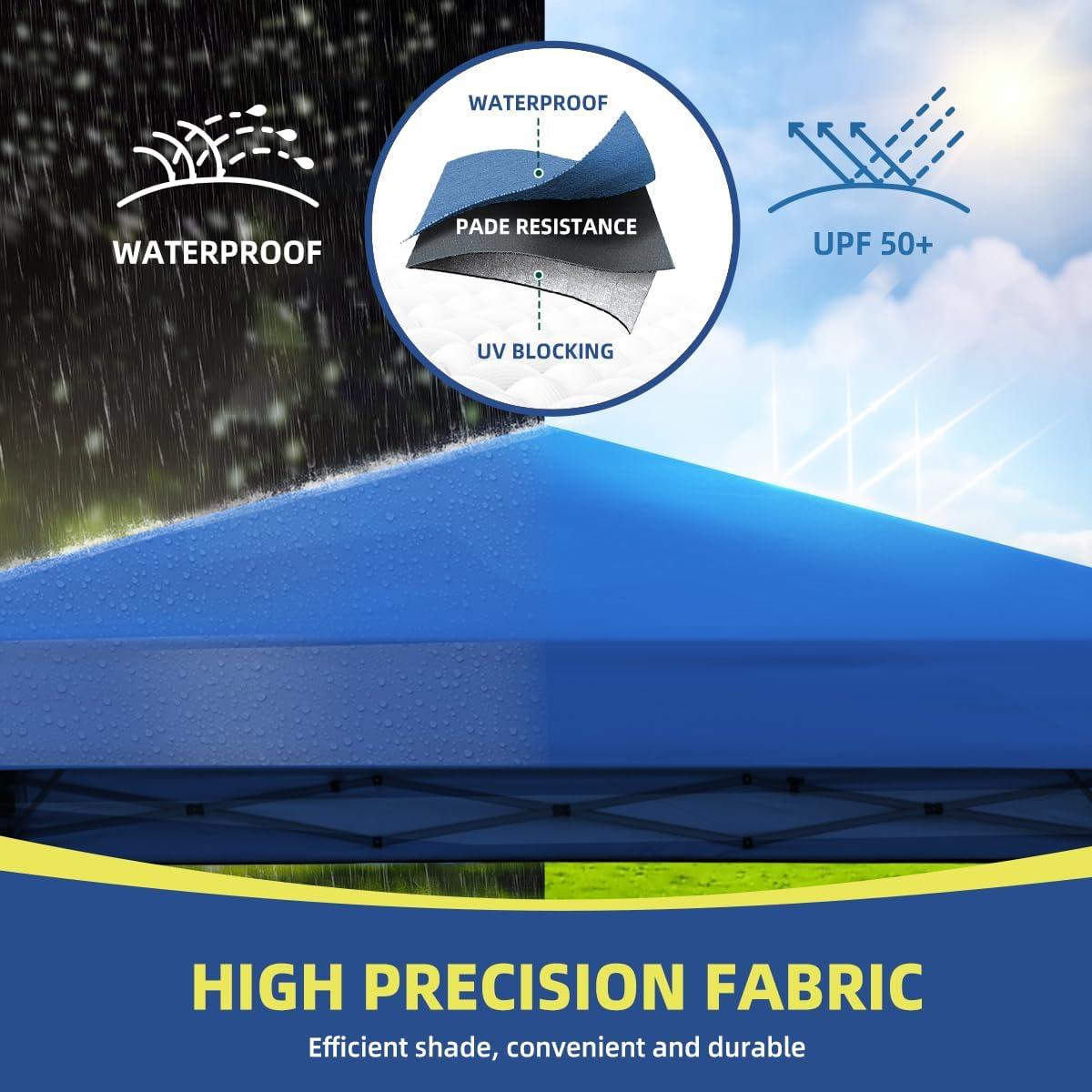 Carpa Plegable SAILARY 3.05x3.05m Azul Impermeable