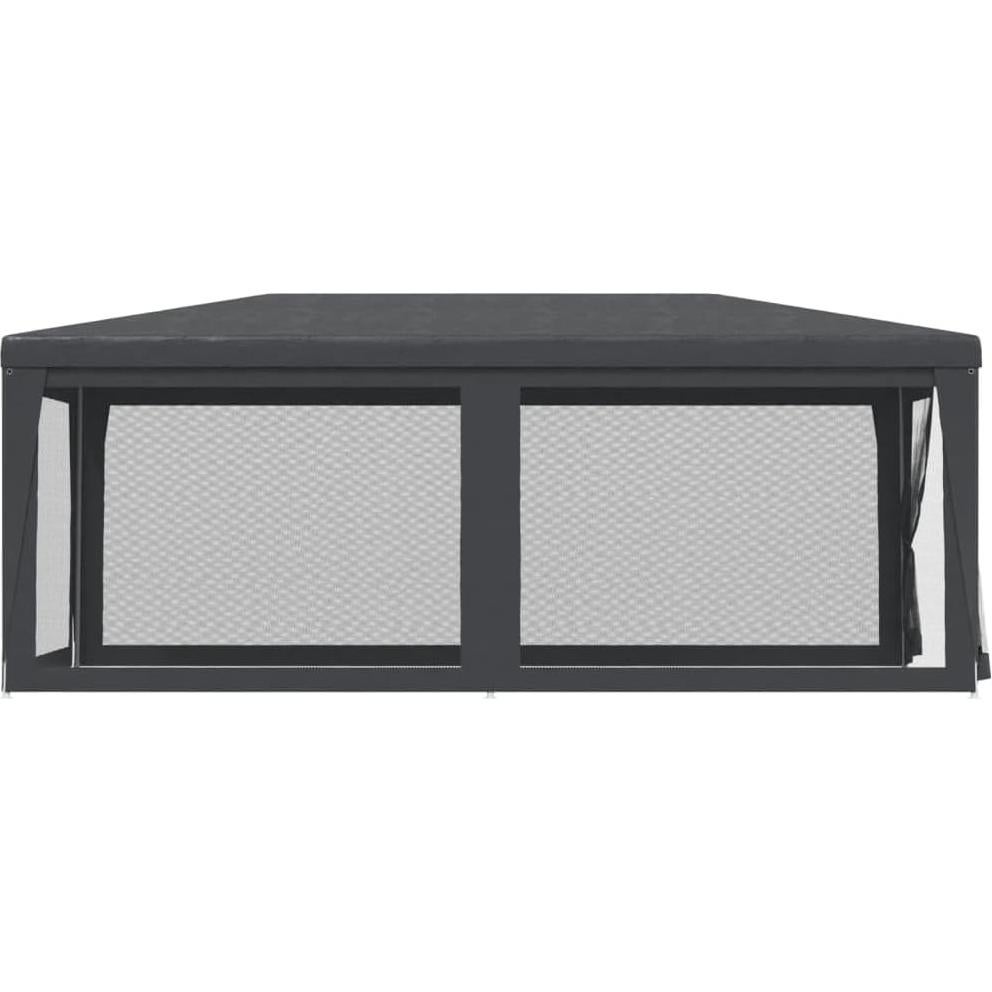 Party Tent with 6 Mesh Sidewalls Anthracite 9.8'x19.7' HDPE,Party Tent 10' x 20' HeavyDuty Sun Shelter for Outdoor Events Patio Furniture