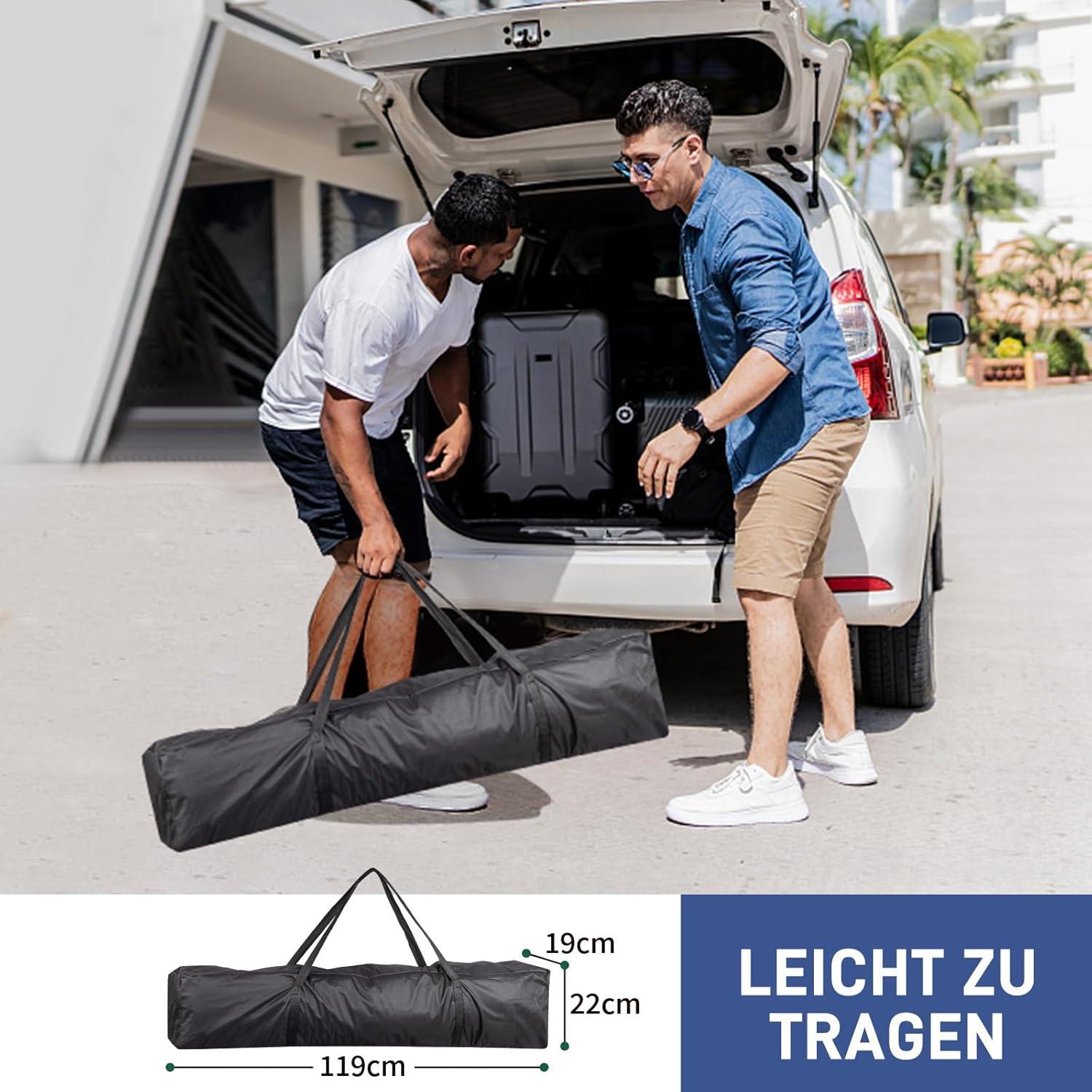 Carpa Plegable 3x3m JHshop Azul Impermeable para Eventos