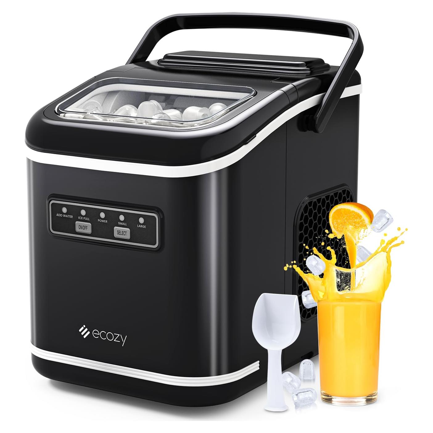 Máquina de Hielo Ecozy Portátil 9 Cubos en 6 Minutos