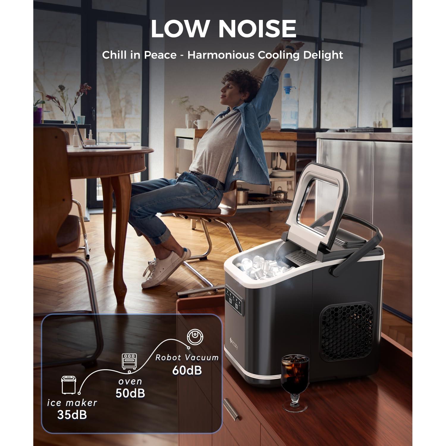 Máquina de Hielo Ecozy Portátil 9 Cubos en 6 Minutos