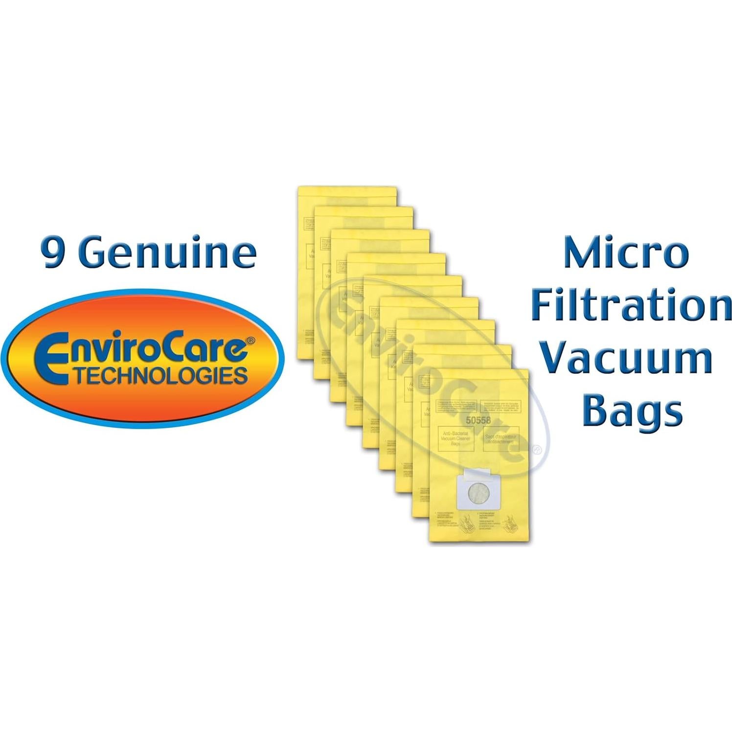 Bolsas de Aspiradora EnviroCare Tipo C/Q para Kenmore y Panasonic - 9 Unidades