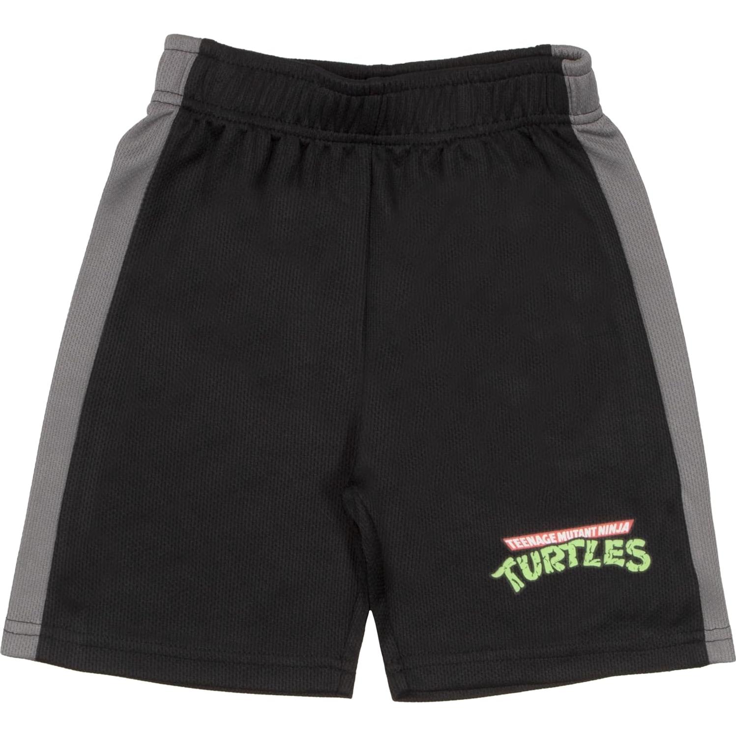 Conjunto de Ropa para Niños TMNT 3 Piezas - Camiseta, Shorts y Jogger