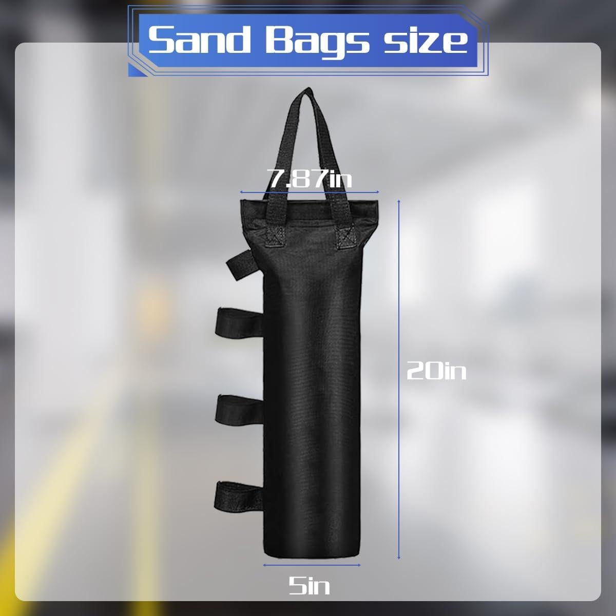 Paquete de 12 bolsas de peso para toldo Voittozege 50.8x20 cm