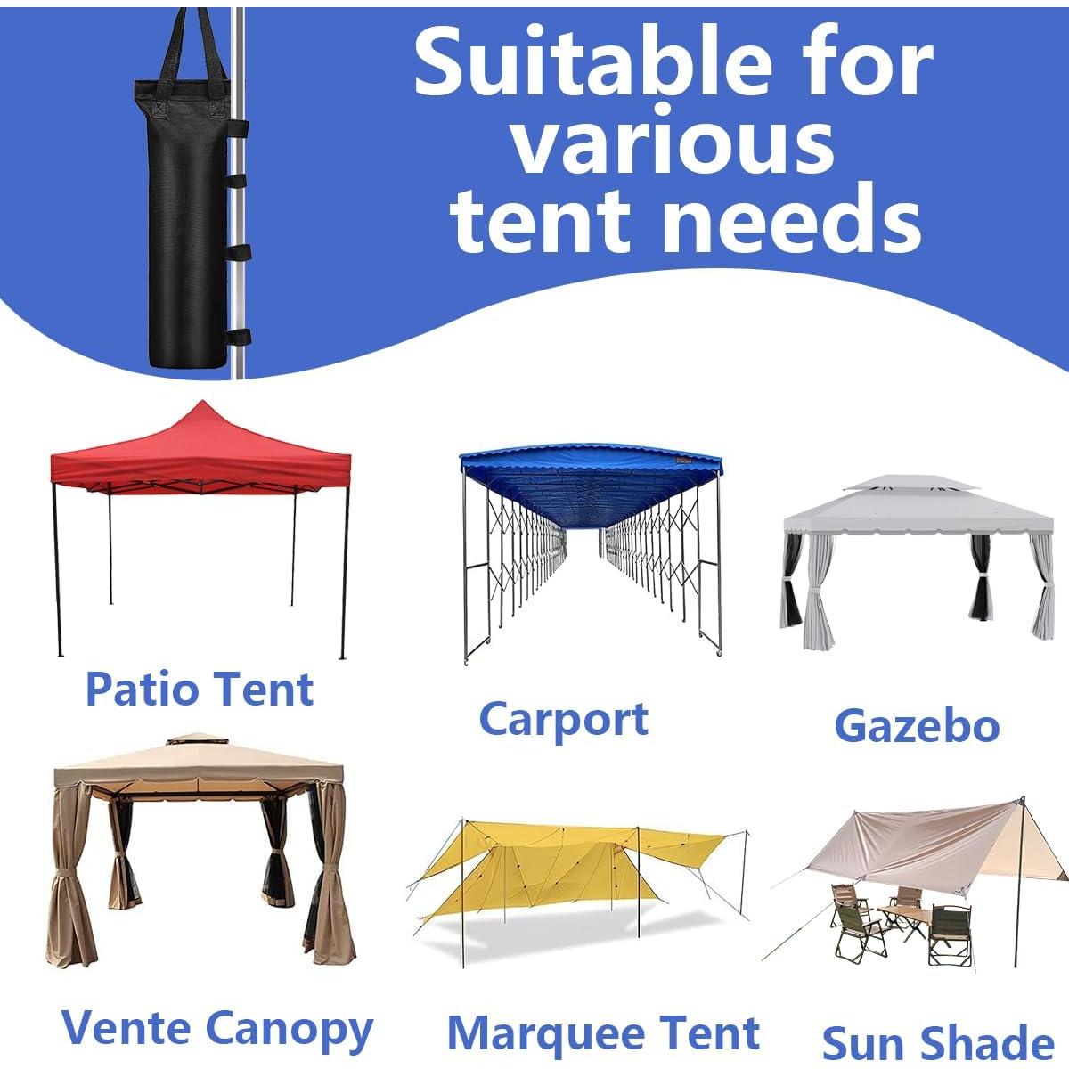 Paquete de 12 bolsas de peso para toldo Voittozege 50.8x20 cm