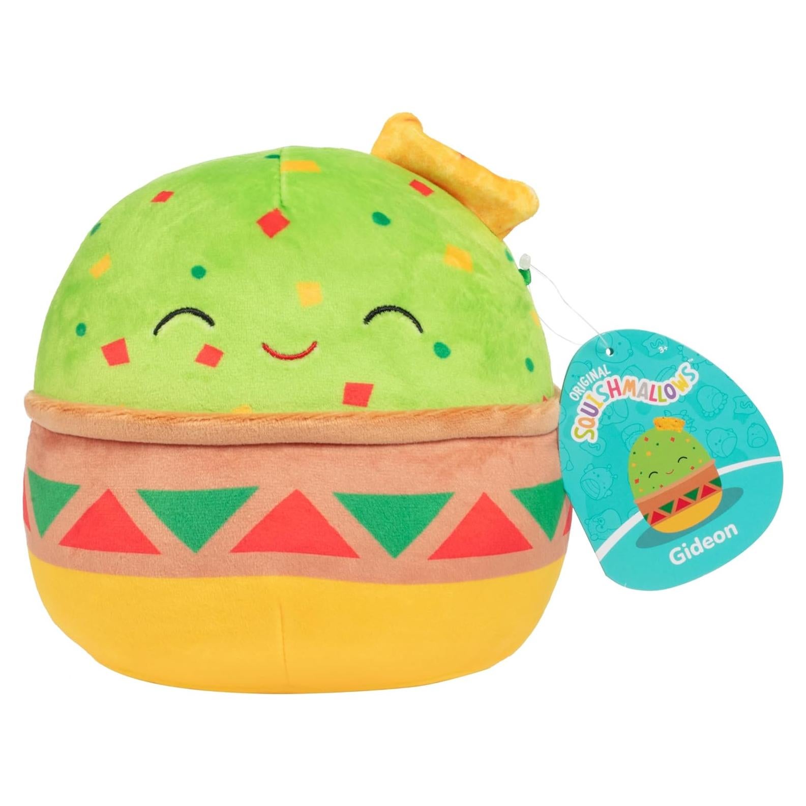 Squishmallows Original 8-Inch Gideon The Guacamole - Official Jazwares Summer Plush - Collectible Soft Squishy Chips & Dip Party Stuffed Animal Toy - Gift for Kids, Girls & Boys