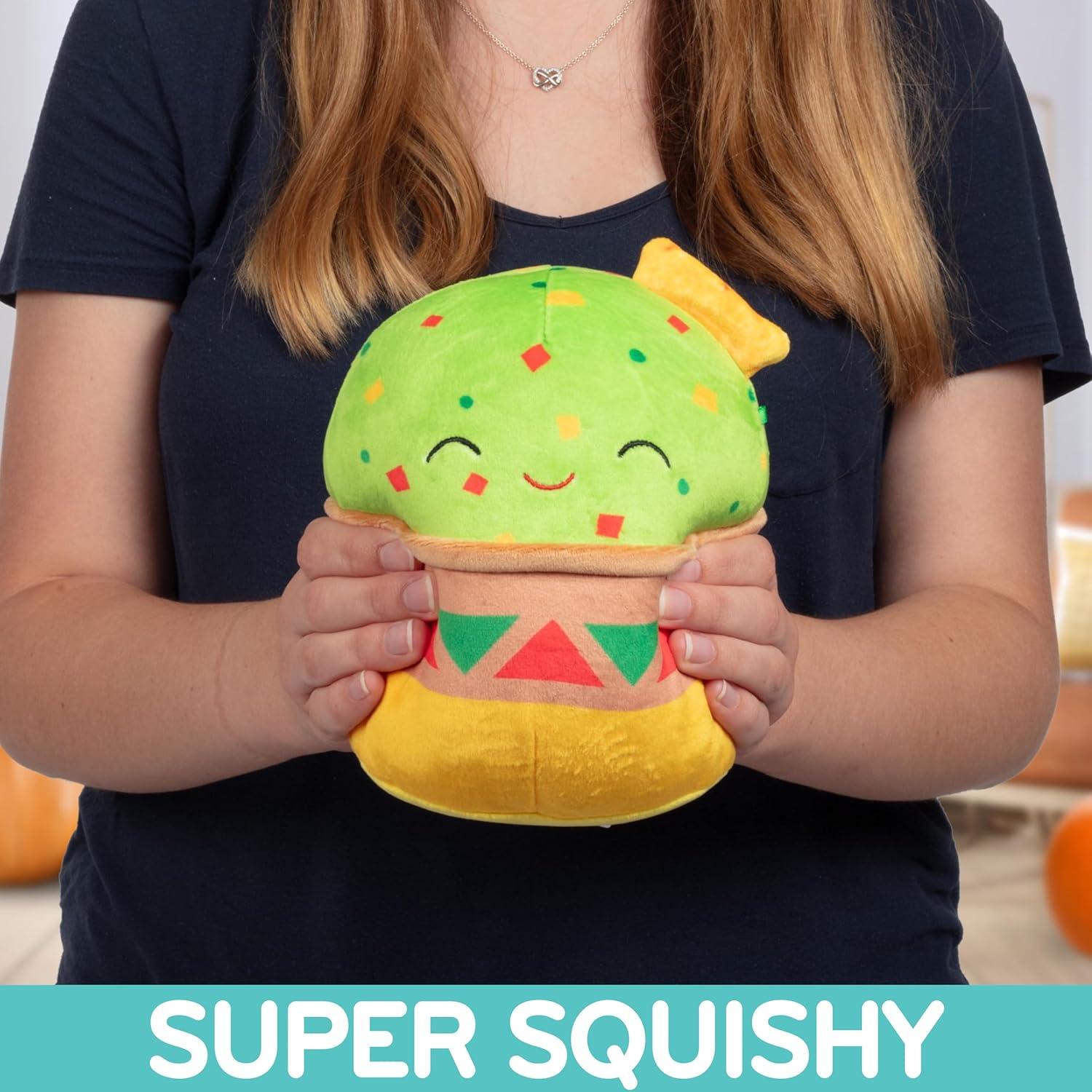 Squishmallows Original 8-Inch Gideon The Guacamole - Official Jazwares Summer Plush - Collectible Soft Squishy Chips & Dip Party Stuffed Animal Toy - Gift for Kids, Girls & Boys