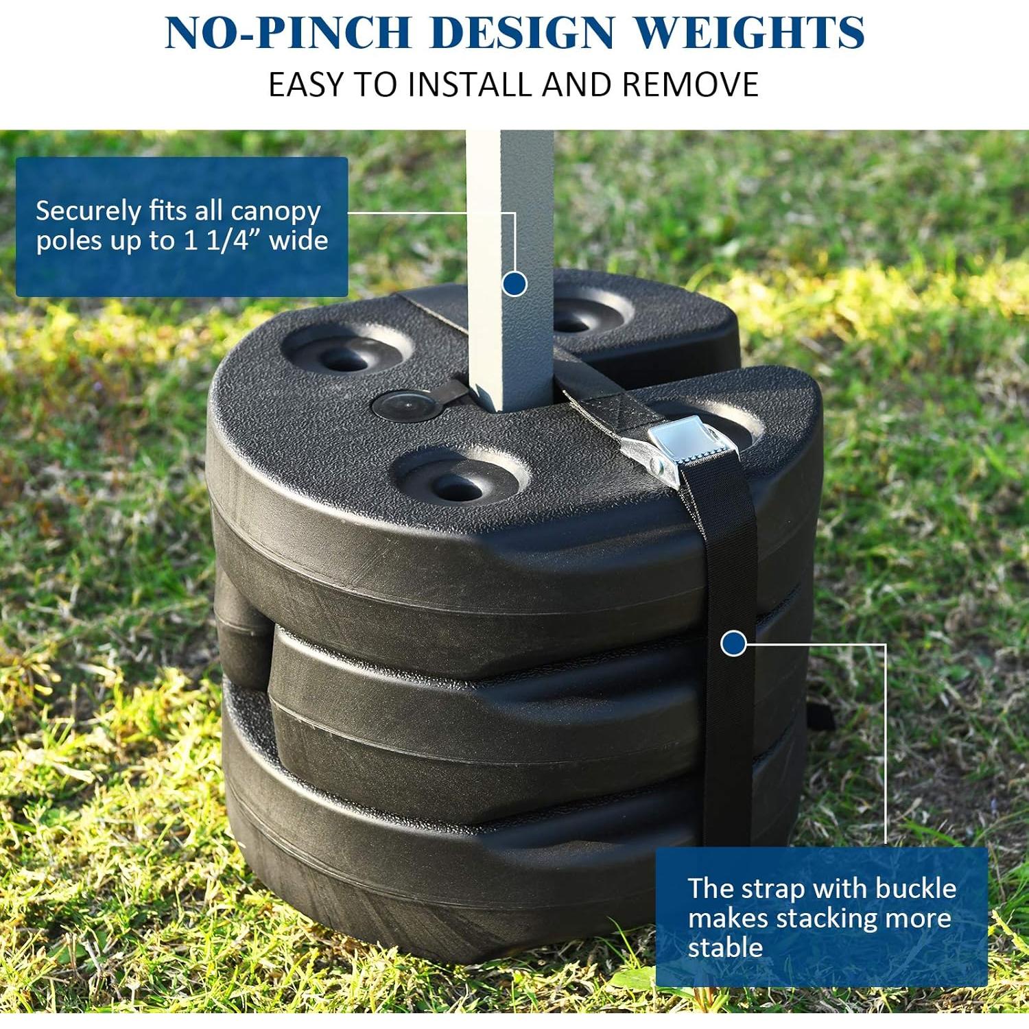 Conjunto de 8 Pesas para Carpa Tangkula 40 lbs (18.14 kg) Duraderas